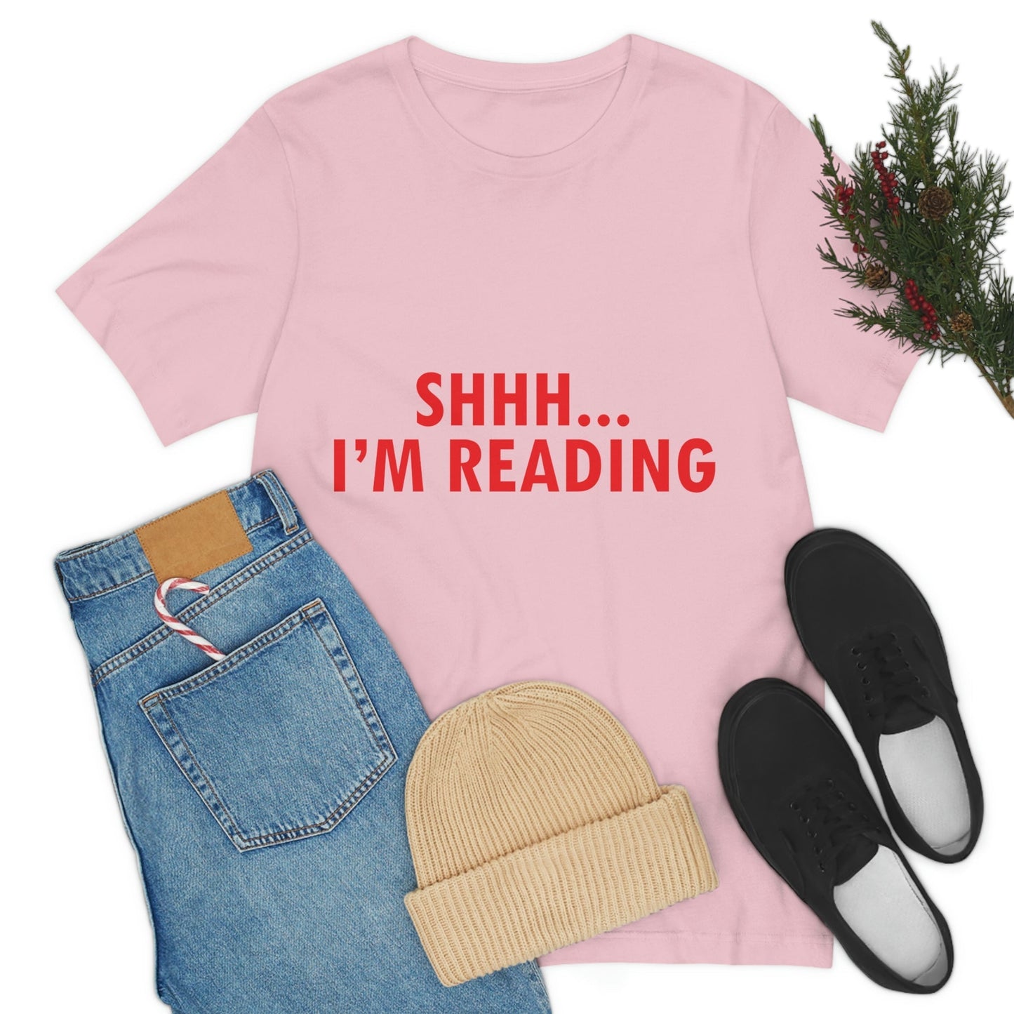 I'm reading Book Lovers Educational Quotes Unisex Jersey Short Sleeve T-Shirt Ichaku [Perfect Gifts Selection]