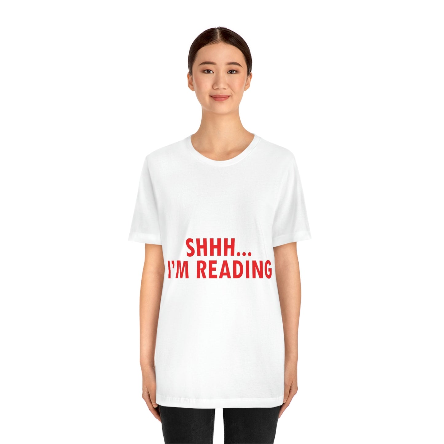 I'm reading Book Lovers Educational Quotes Unisex Jersey Short Sleeve T-Shirt Ichaku [Perfect Gifts Selection]