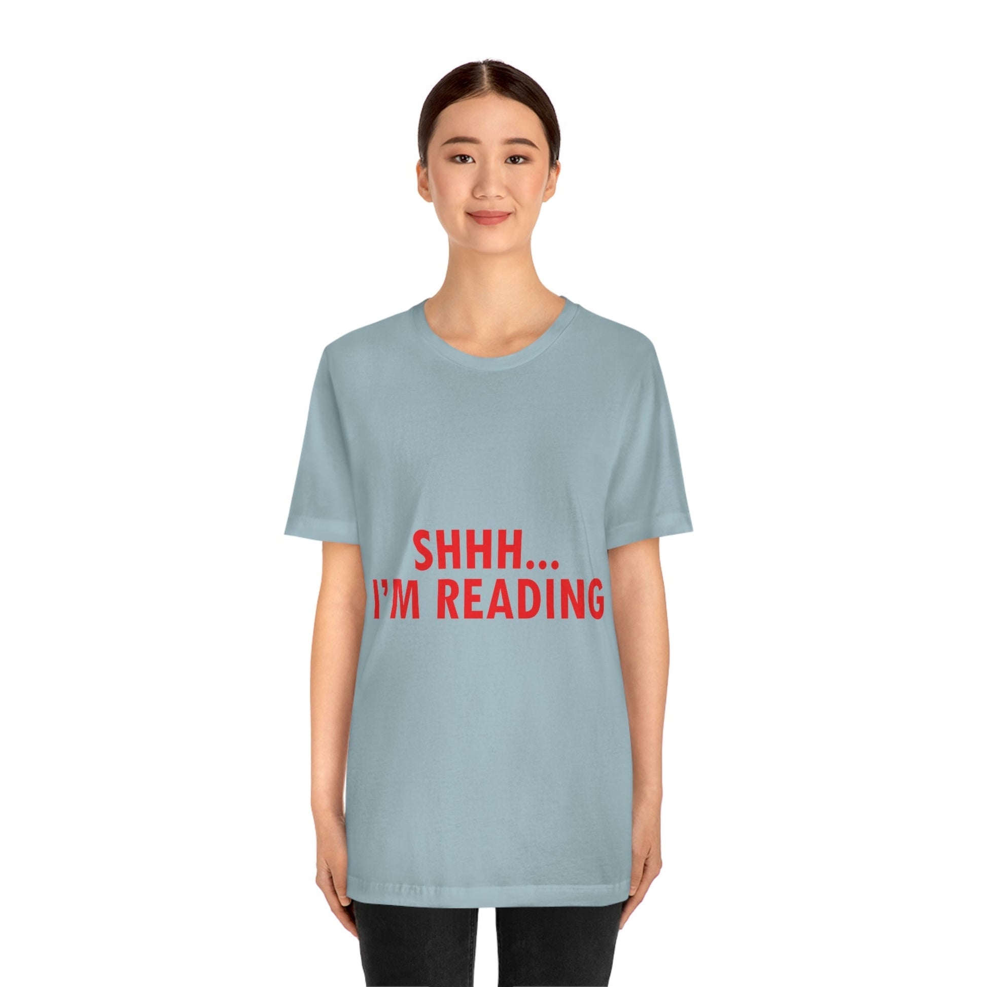 I'm reading Book Lovers Educational Quotes Unisex Jersey Short Sleeve T-Shirt Ichaku [Perfect Gifts Selection]