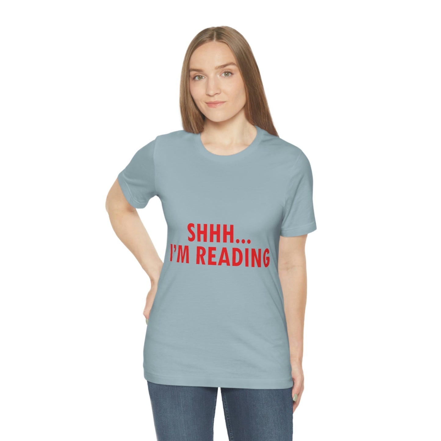 I'm reading Book Lovers Educational Quotes Unisex Jersey Short Sleeve T-Shirt Ichaku [Perfect Gifts Selection]