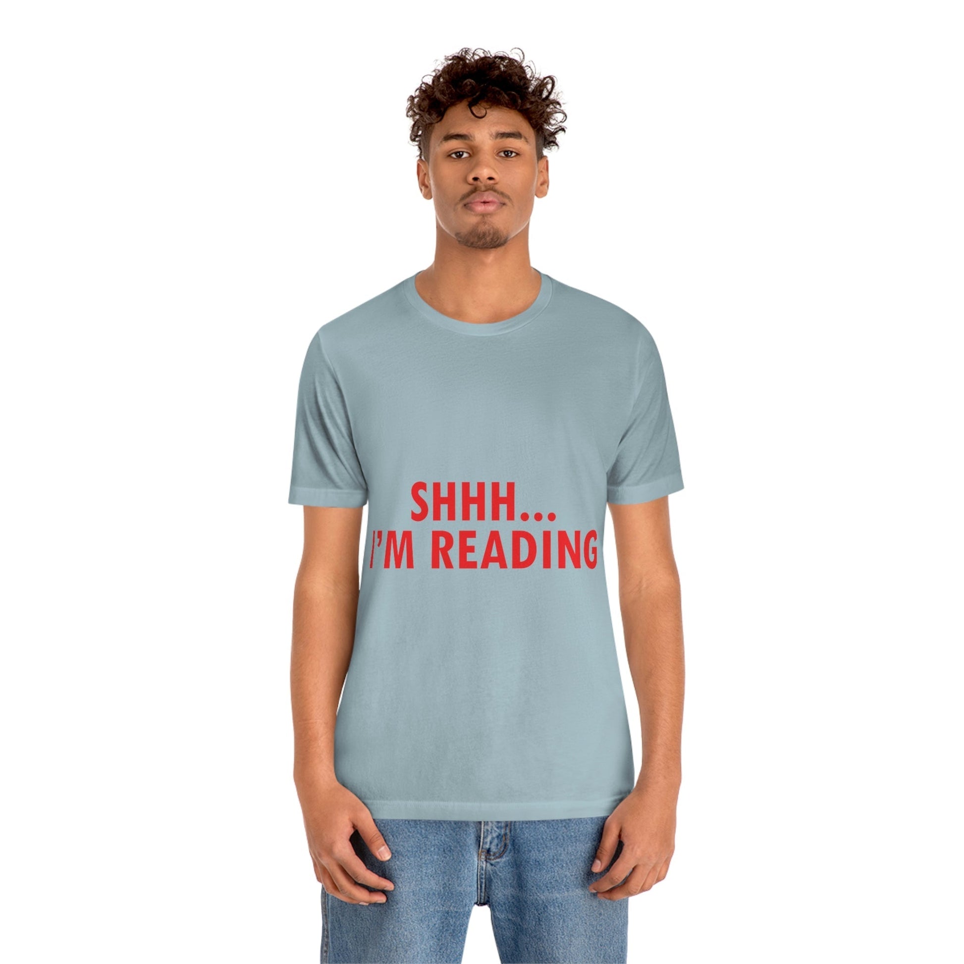 I'm reading Book Lovers Educational Quotes Unisex Jersey Short Sleeve T-Shirt Ichaku [Perfect Gifts Selection]