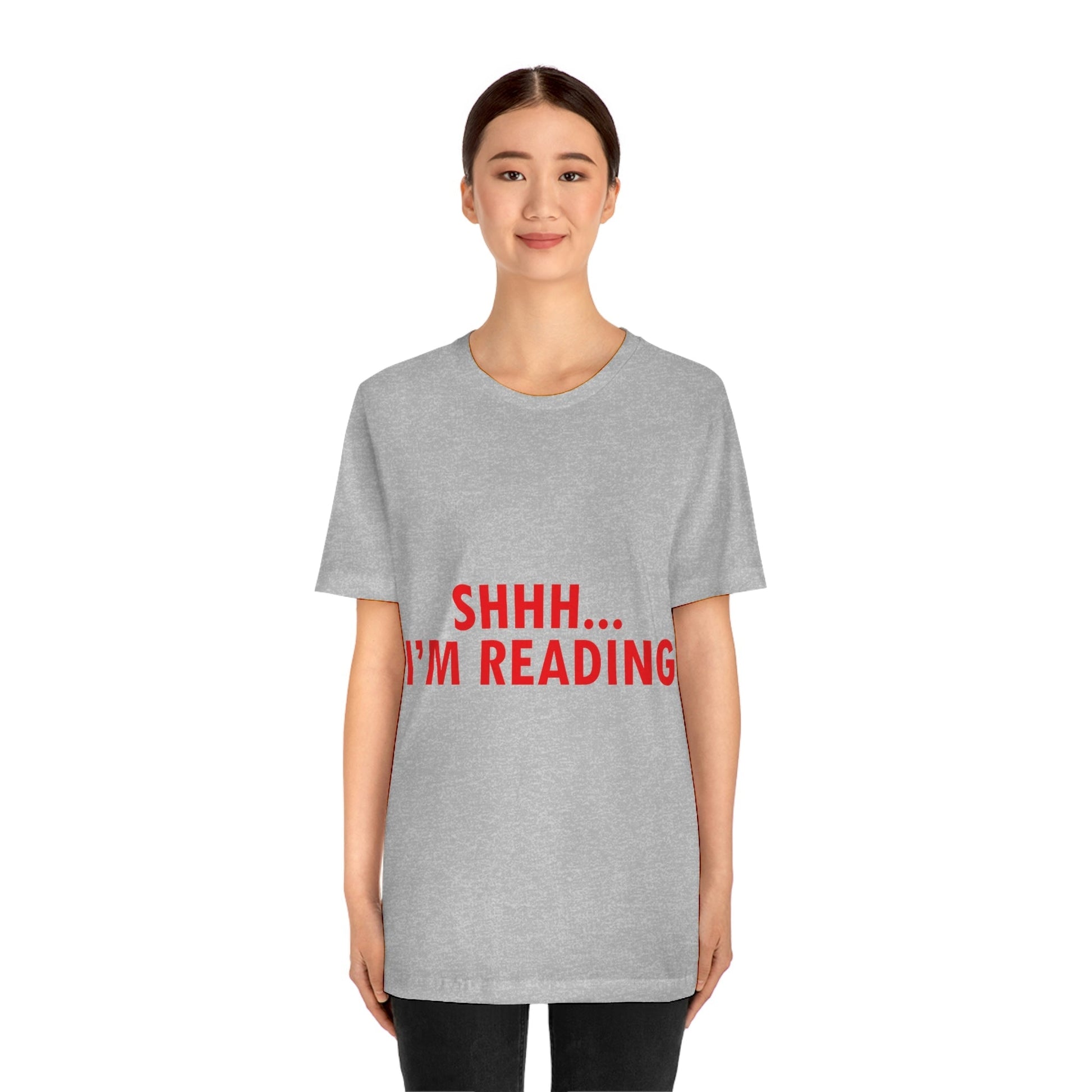 I'm reading Book Lovers Educational Quotes Unisex Jersey Short Sleeve T-Shirt Ichaku [Perfect Gifts Selection]