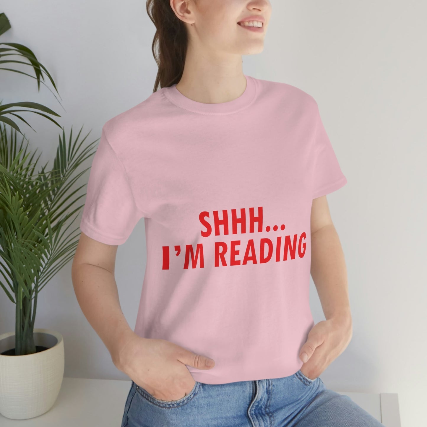 I'm reading Book Lovers Educational Quotes Unisex Jersey Short Sleeve T-Shirt Ichaku [Perfect Gifts Selection]