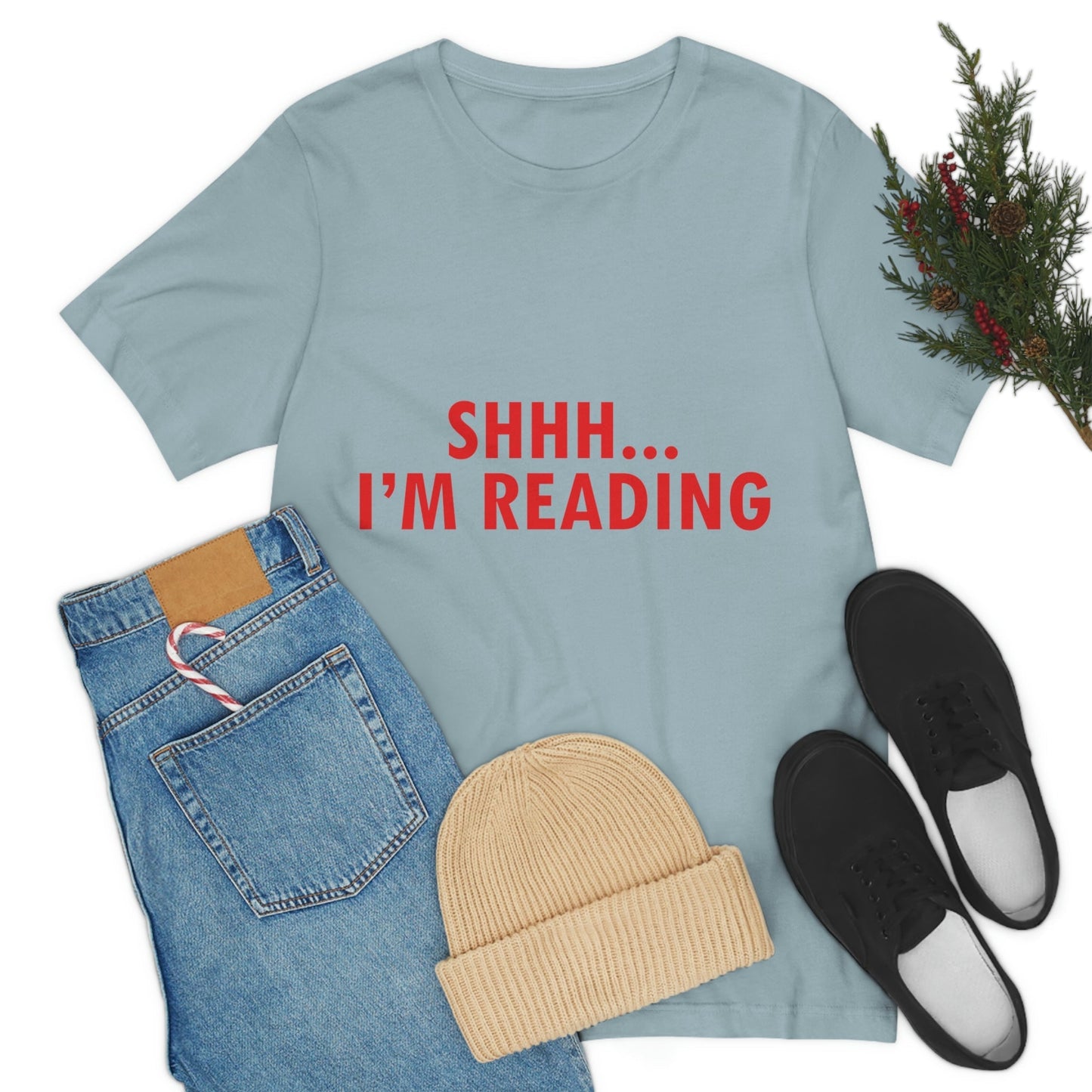 I'm reading Book Lovers Educational Quotes Unisex Jersey Short Sleeve T-Shirt Ichaku [Perfect Gifts Selection]