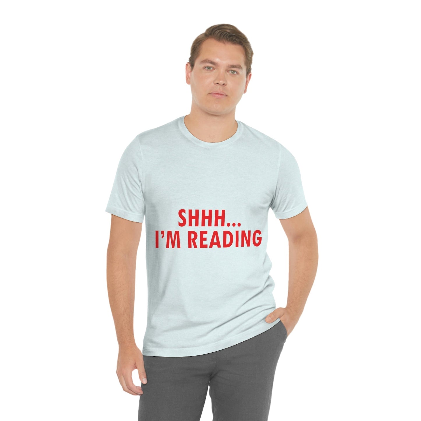 I'm reading Book Lovers Educational Quotes Unisex Jersey Short Sleeve T-Shirt Ichaku [Perfect Gifts Selection]