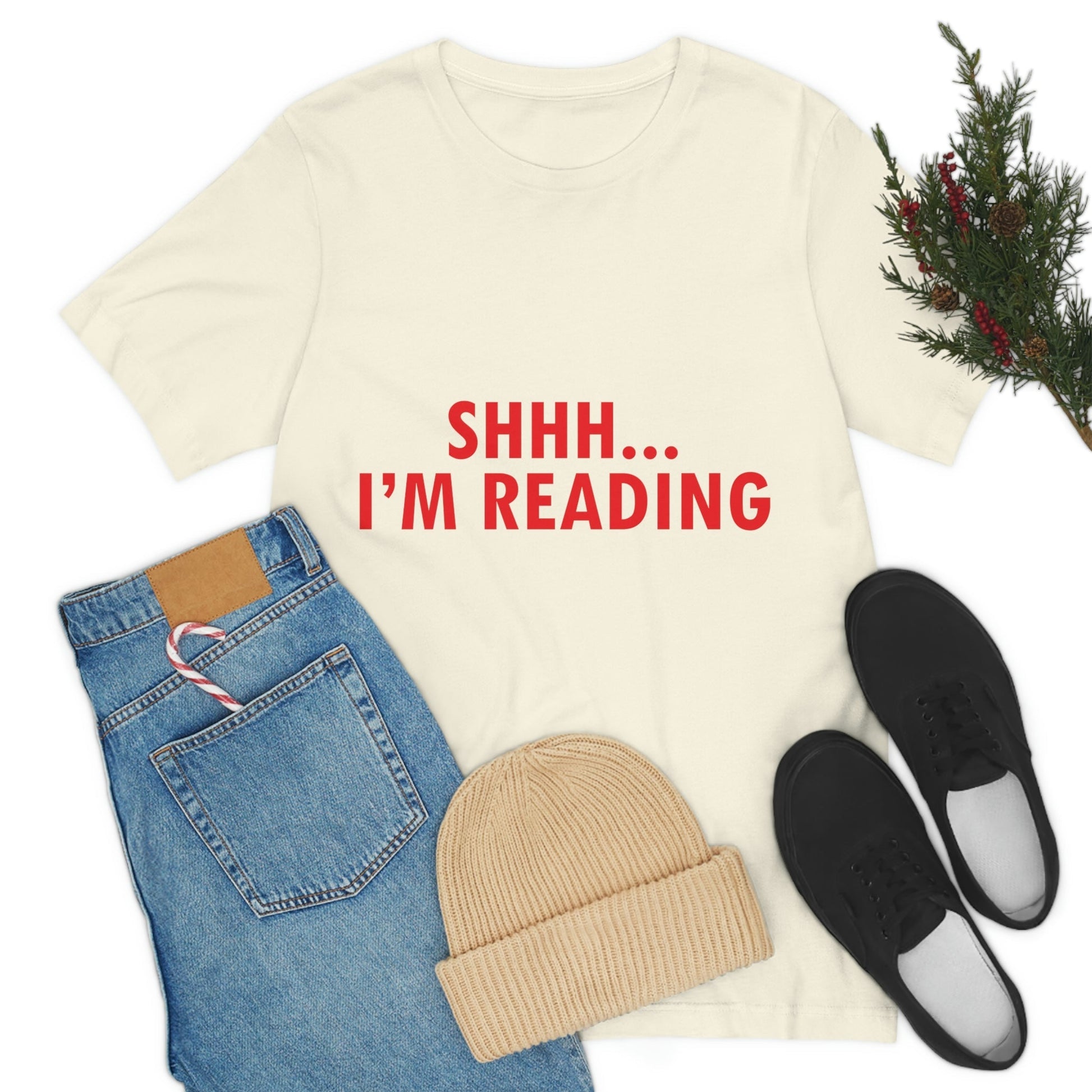 I'm reading Book Lovers Educational Quotes Unisex Jersey Short Sleeve T-Shirt Ichaku [Perfect Gifts Selection]