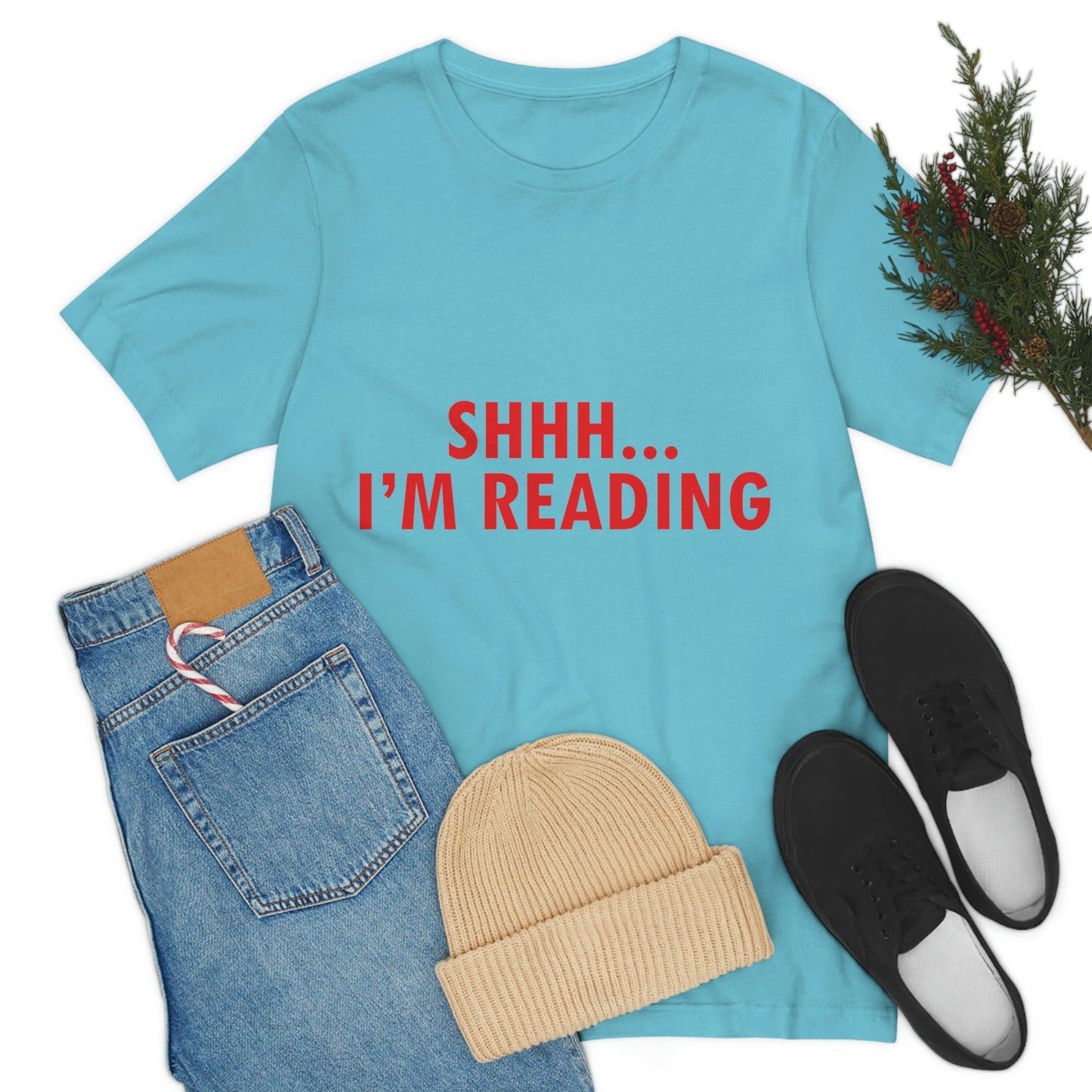 I'm reading Book Lovers Educational Quotes Unisex Jersey Short Sleeve T-Shirt Ichaku [Perfect Gifts Selection]