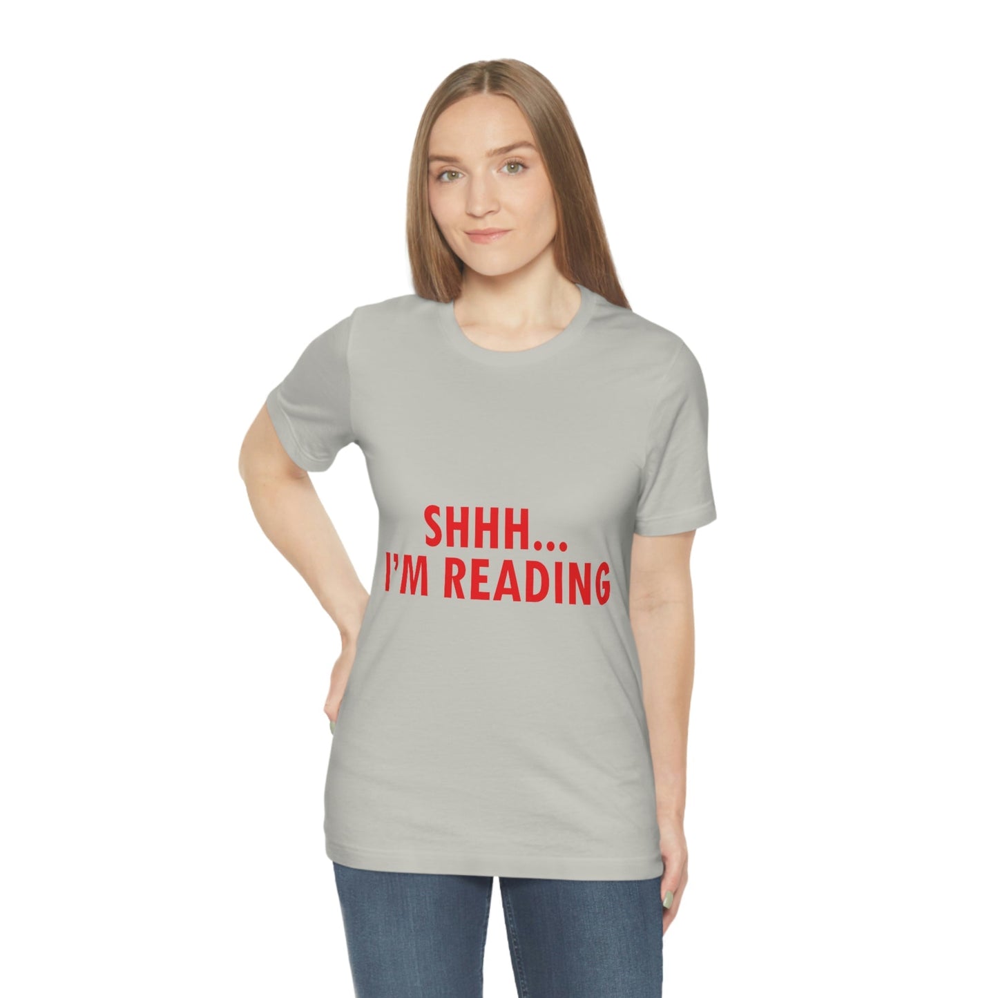 I'm reading Book Lovers Educational Quotes Unisex Jersey Short Sleeve T-Shirt Ichaku [Perfect Gifts Selection]