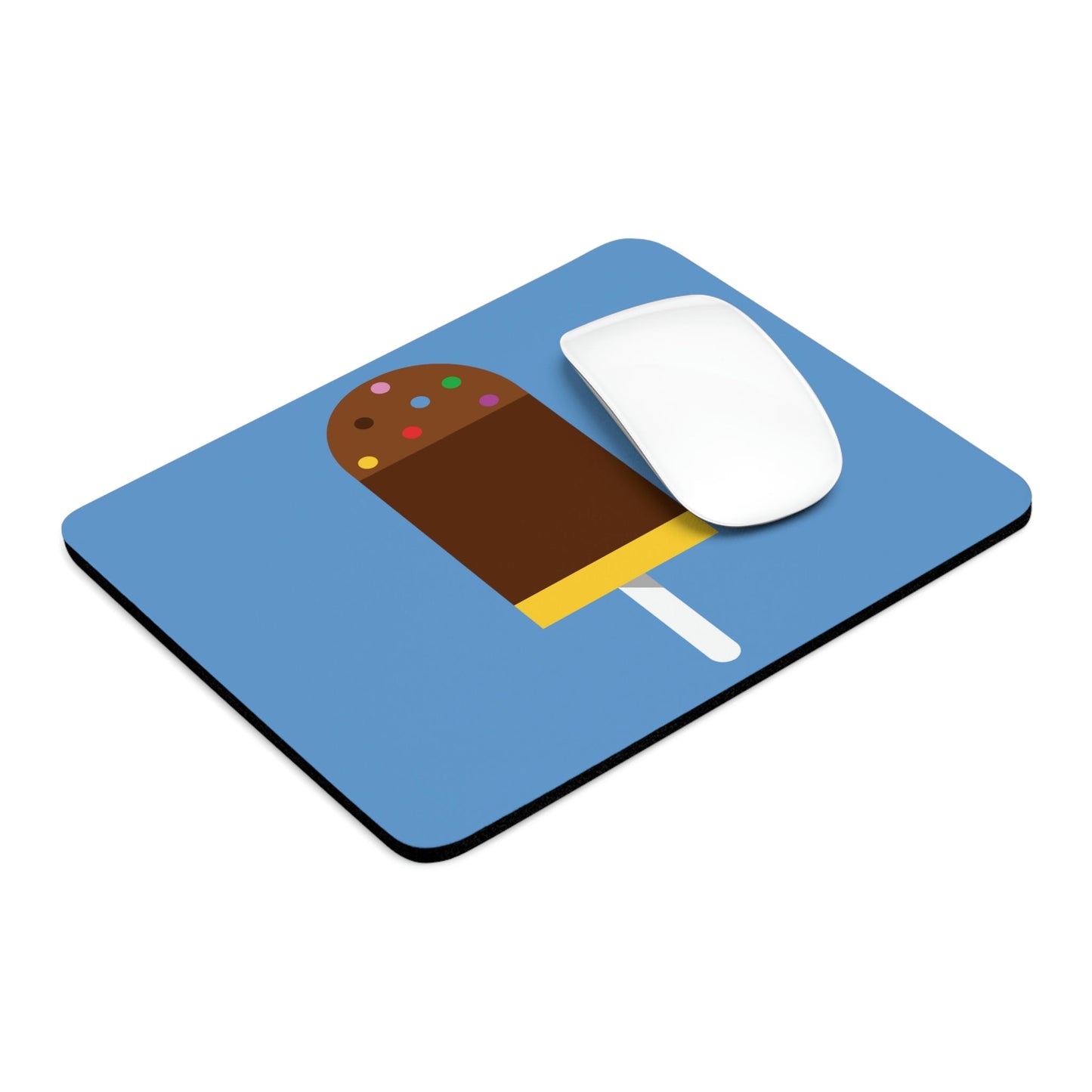 Ice Cream Lover Minimal Abstract Art Ergonomic Non-slip Creative Design Mouse Pad Ichaku [Perfect Gifts Selection]