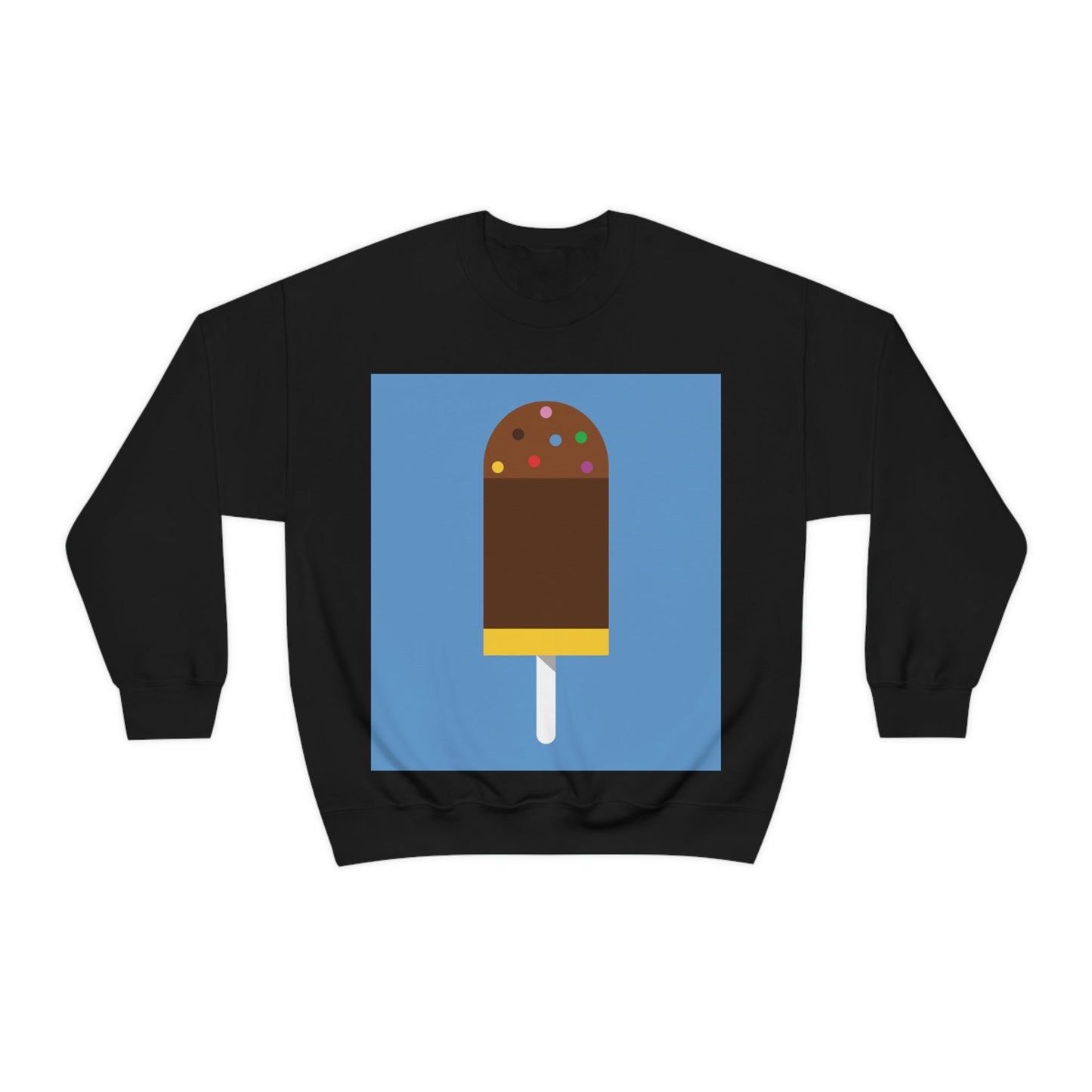 Ice Cream Lover Minimal Abstract Art Unisex Heavy Blend™ Crewneck Sweatshirt Ichaku [Perfect Gifts Selection]