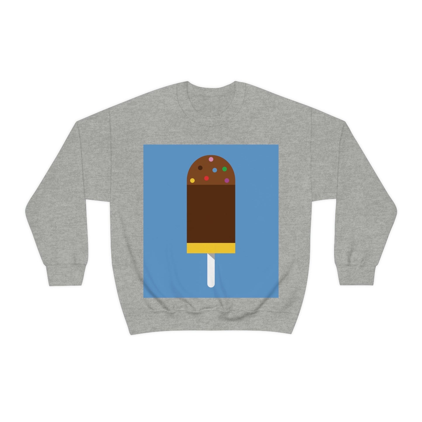 Ice Cream Lover Minimal Abstract Art Unisex Heavy Blend™ Crewneck Sweatshirt Ichaku [Perfect Gifts Selection]