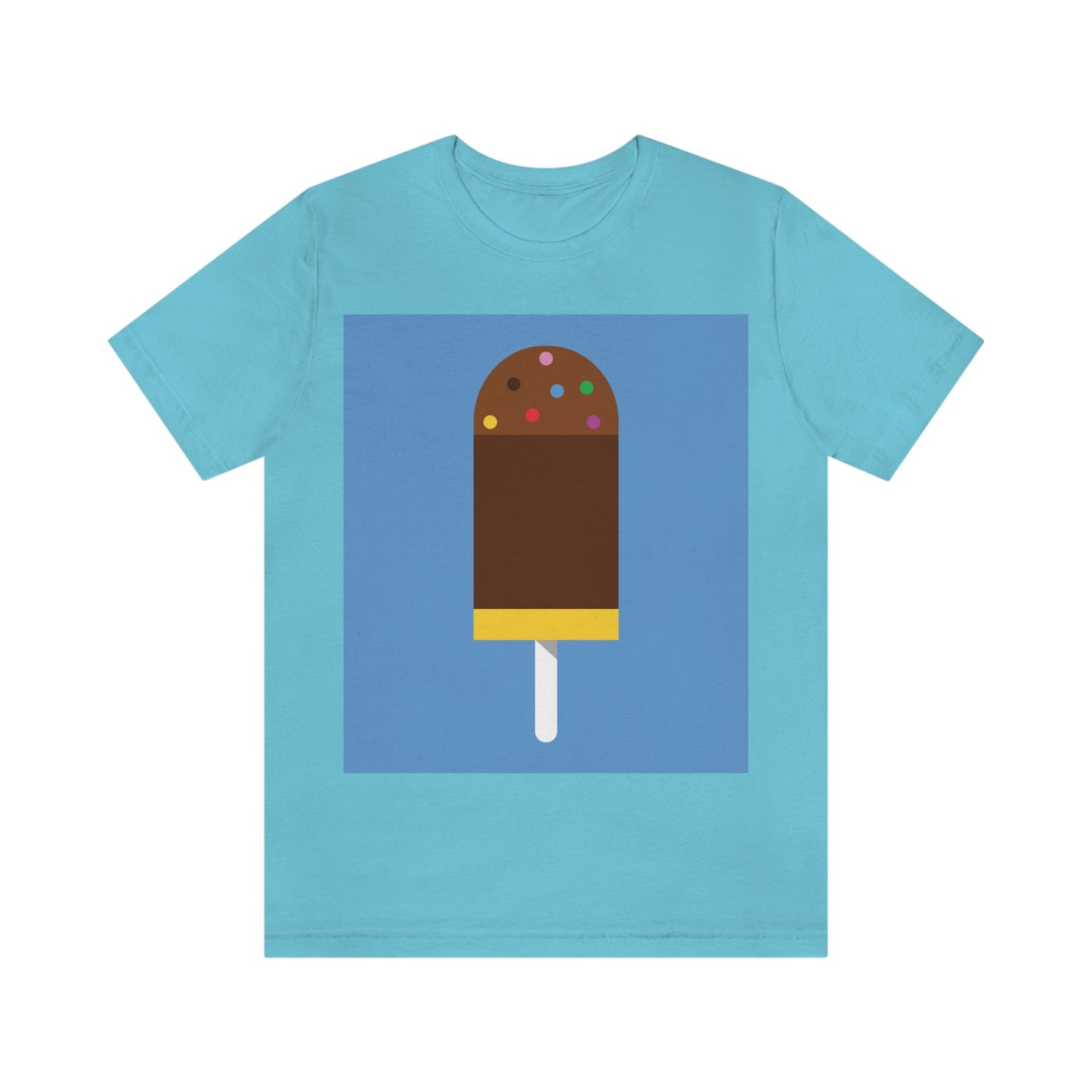 Ice Cream Lover Minimal Abstract Art Unisex Jersey Short Sleeve T-Shirt Ichaku [Perfect Gifts Selection]