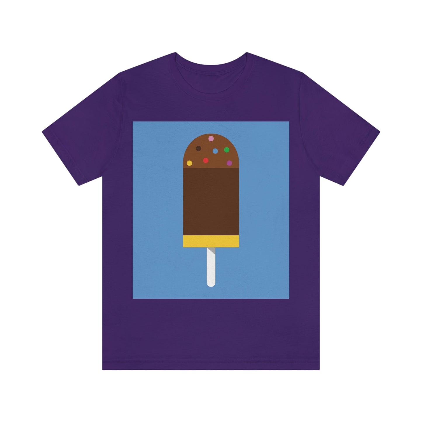 Ice Cream Lover Minimal Abstract Art Unisex Jersey Short Sleeve T-Shirt Ichaku [Perfect Gifts Selection]