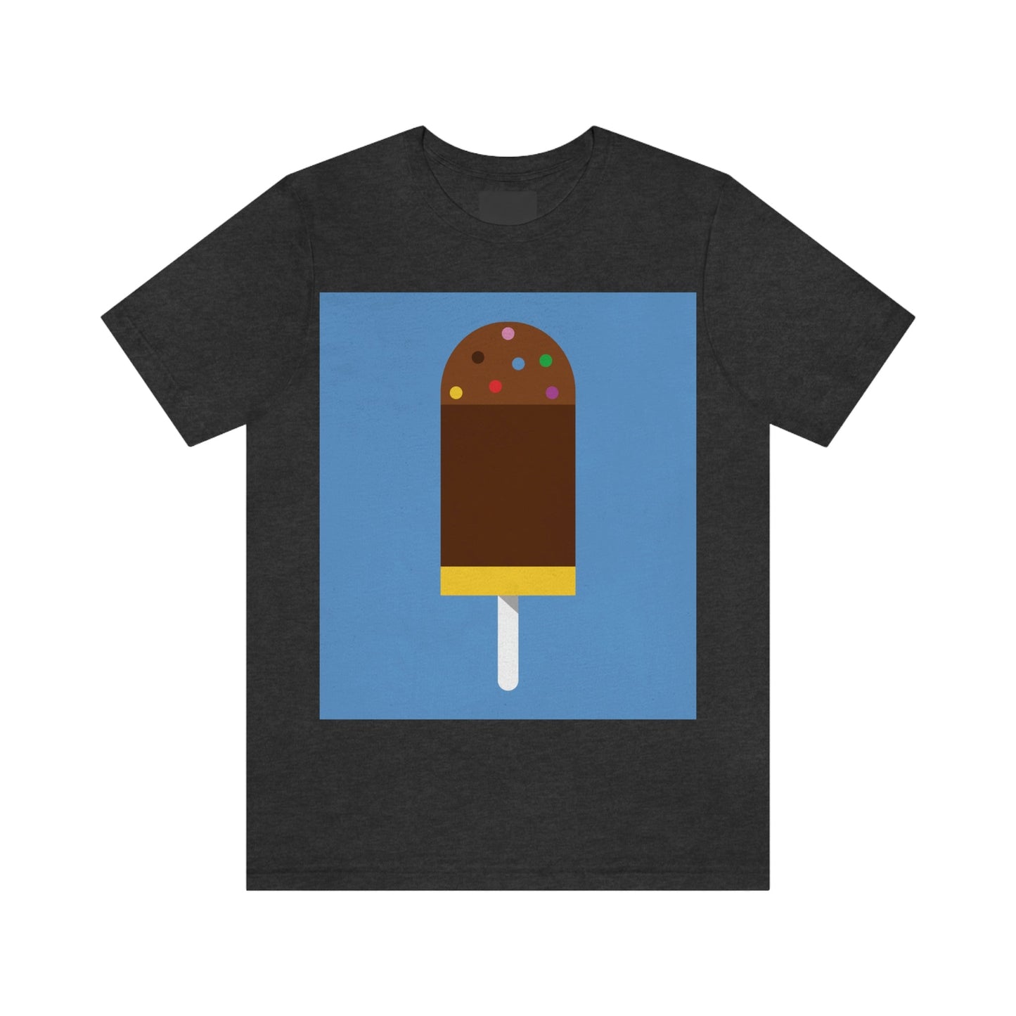 Ice Cream Lover Minimal Abstract Art Unisex Jersey Short Sleeve T-Shirt Ichaku [Perfect Gifts Selection]