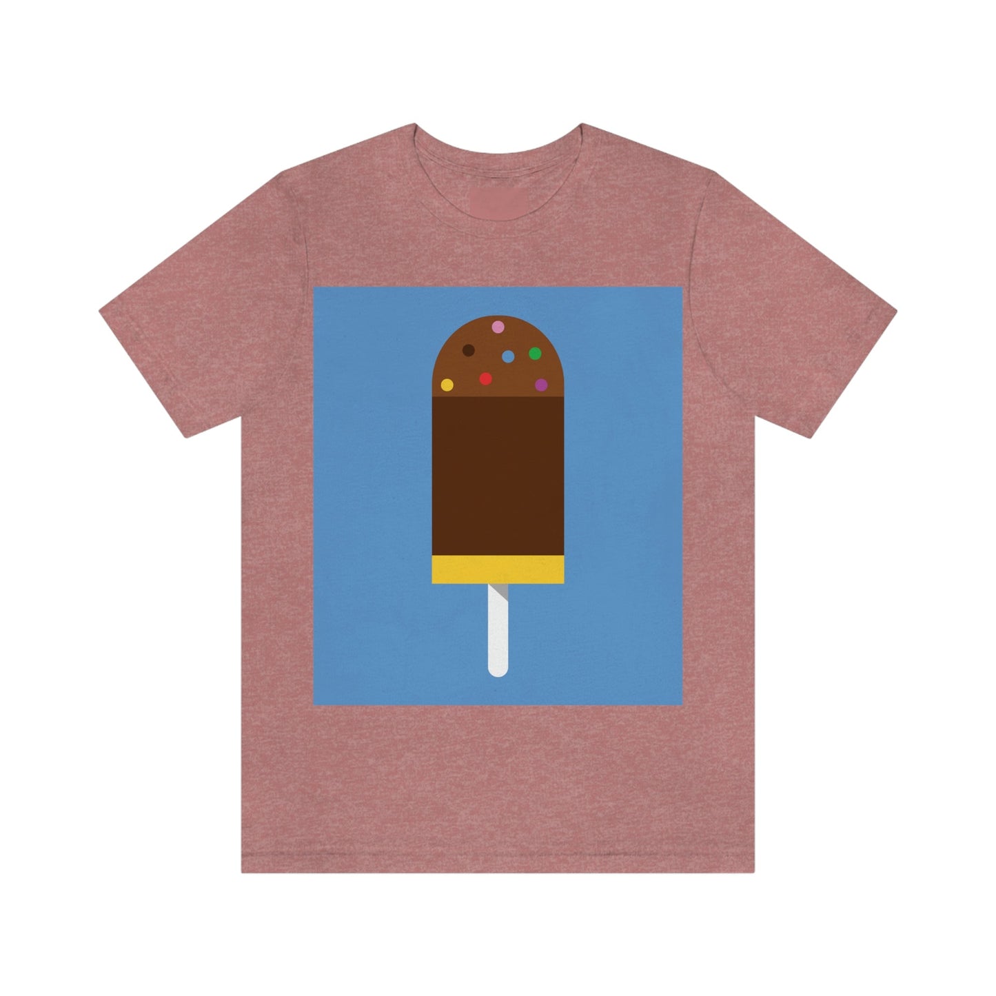 Ice Cream Lover Minimal Abstract Art Unisex Jersey Short Sleeve T-Shirt Ichaku [Perfect Gifts Selection]