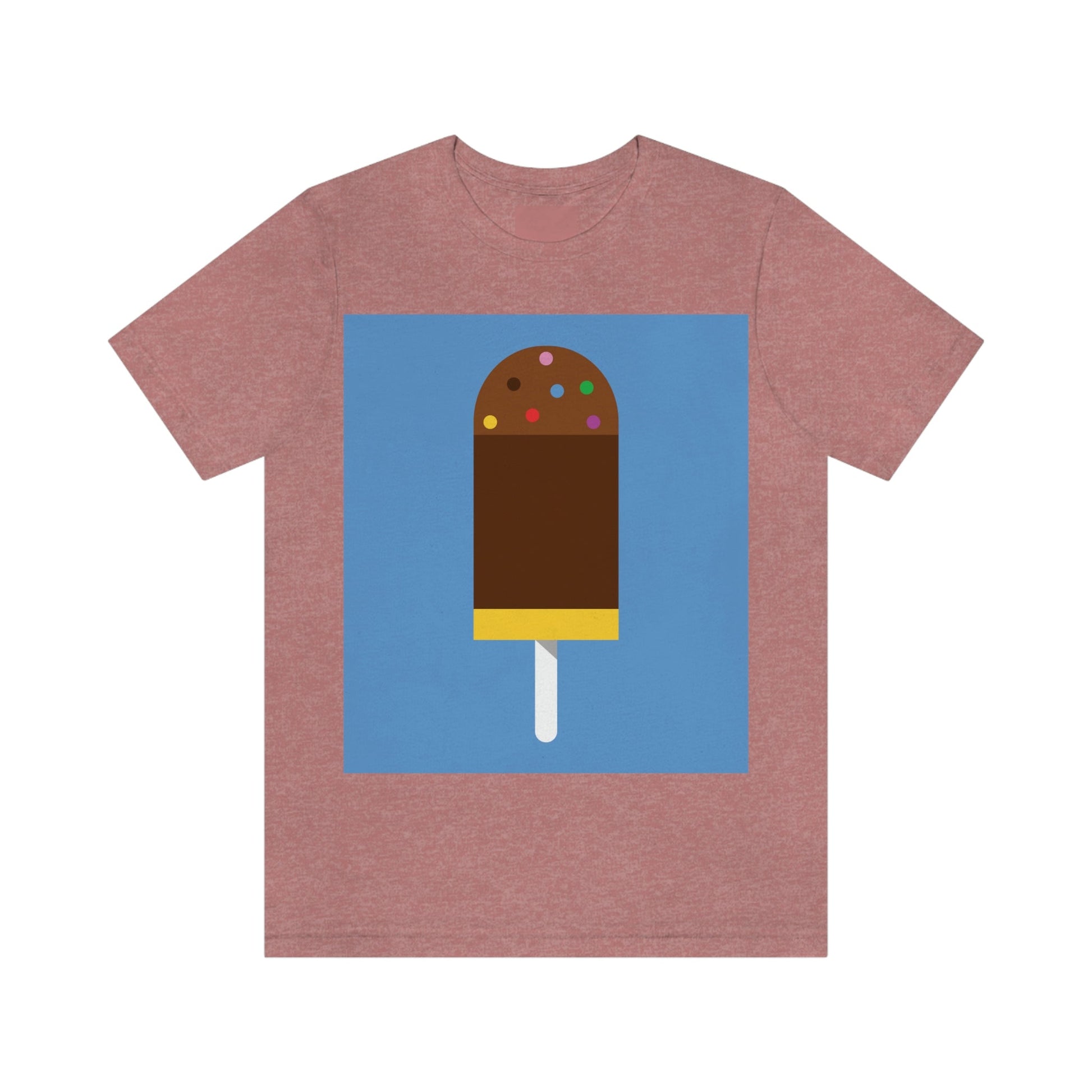 Ice Cream Lover Minimal Abstract Art Unisex Jersey Short Sleeve T-Shirt Ichaku [Perfect Gifts Selection]