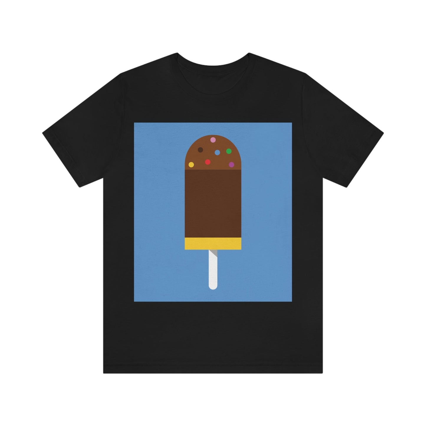 Ice Cream Lover Minimal Abstract Art Unisex Jersey Short Sleeve T-Shirt Ichaku [Perfect Gifts Selection]