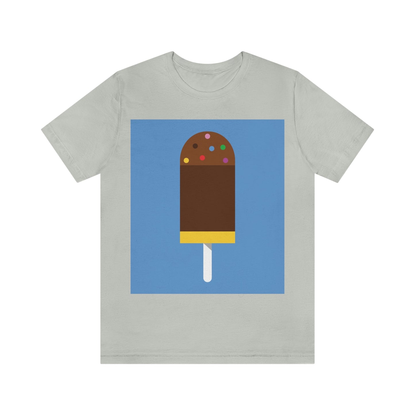 Ice Cream Lover Minimal Abstract Art Unisex Jersey Short Sleeve T-Shirt Ichaku [Perfect Gifts Selection]