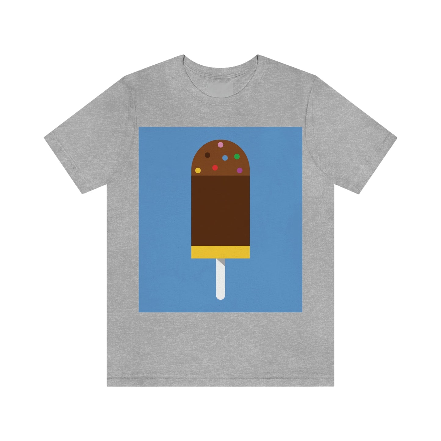 Ice Cream Lover Minimal Abstract Art Unisex Jersey Short Sleeve T-Shirt Ichaku [Perfect Gifts Selection]