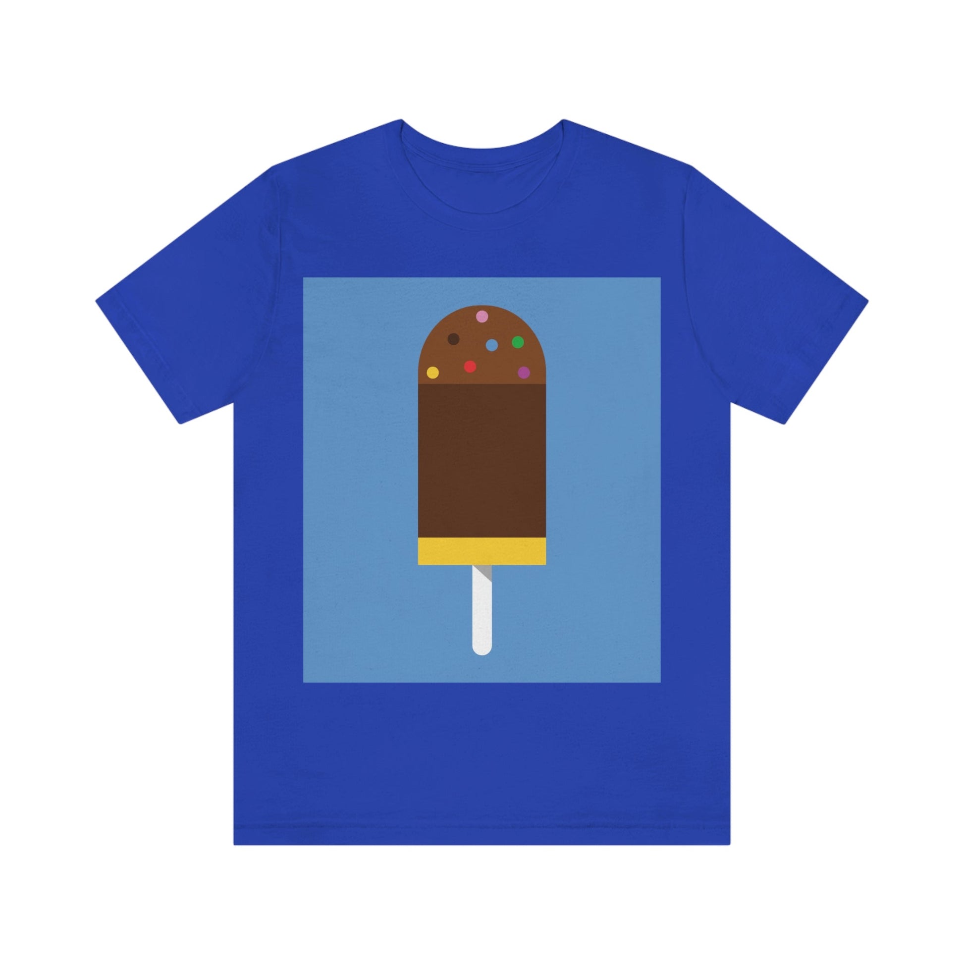 Ice Cream Lover Minimal Abstract Art Unisex Jersey Short Sleeve T-Shirt Ichaku [Perfect Gifts Selection]