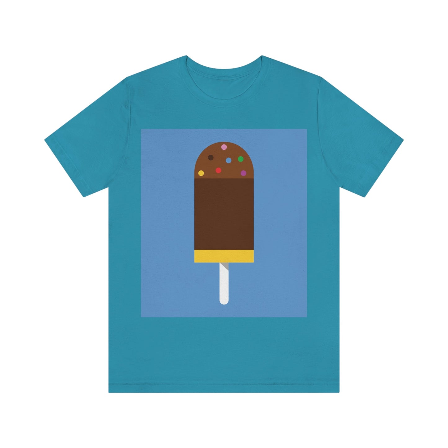 Ice Cream Lover Minimal Abstract Art Unisex Jersey Short Sleeve T-Shirt Ichaku [Perfect Gifts Selection]