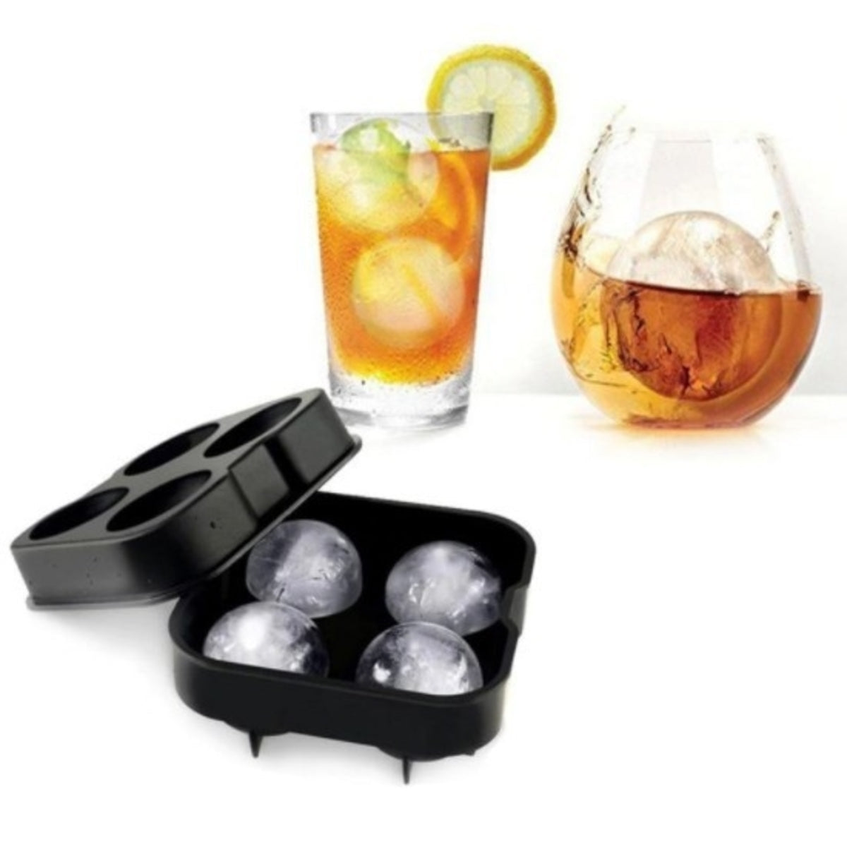 Ice Cube Ball Maker Mold Tray for Cocktails Ichaku [Perfect Gifts Selection]