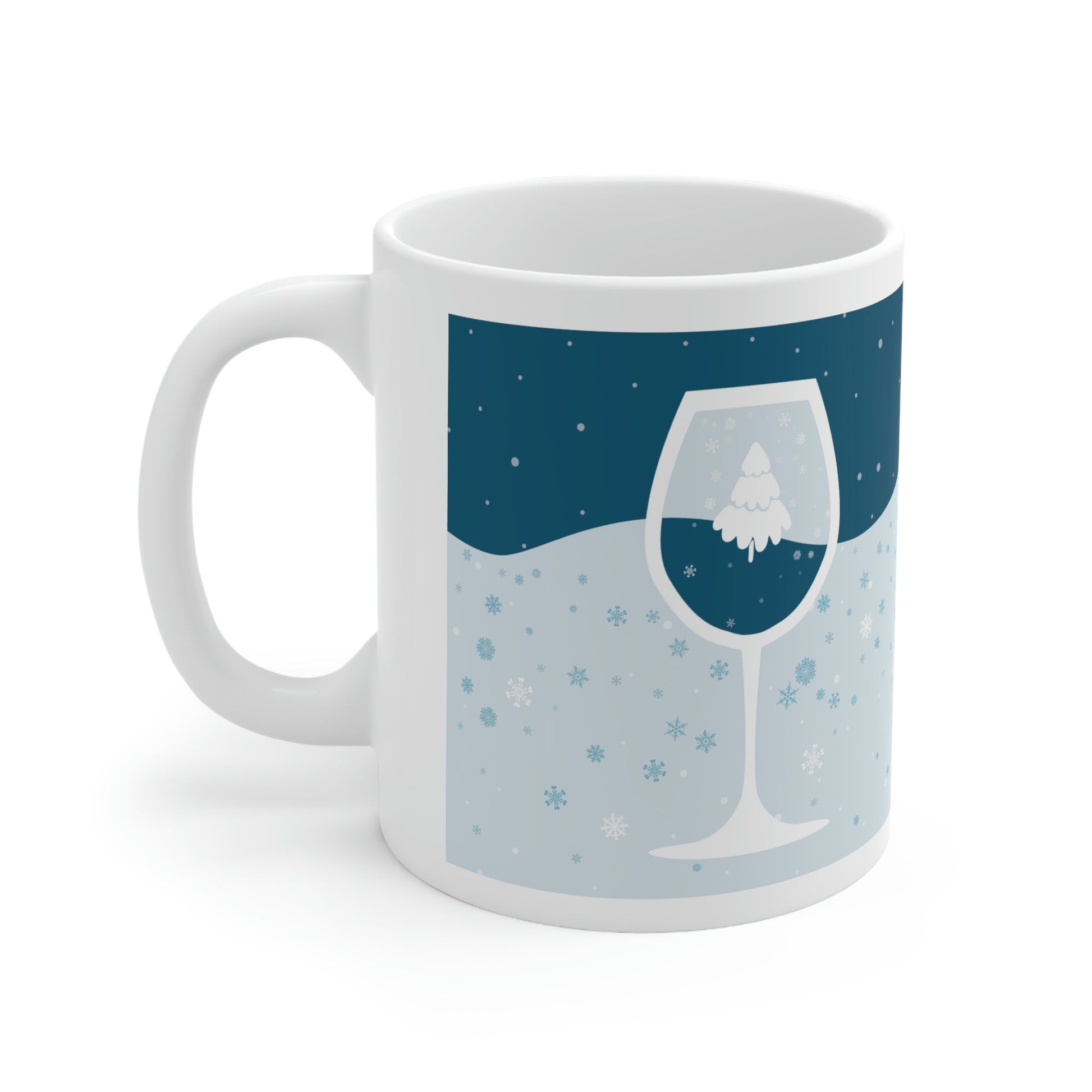 Ice Wine Winter Holidays Art Ceramic Mug 11oz Ichaku [Perfect Gifts Selection]