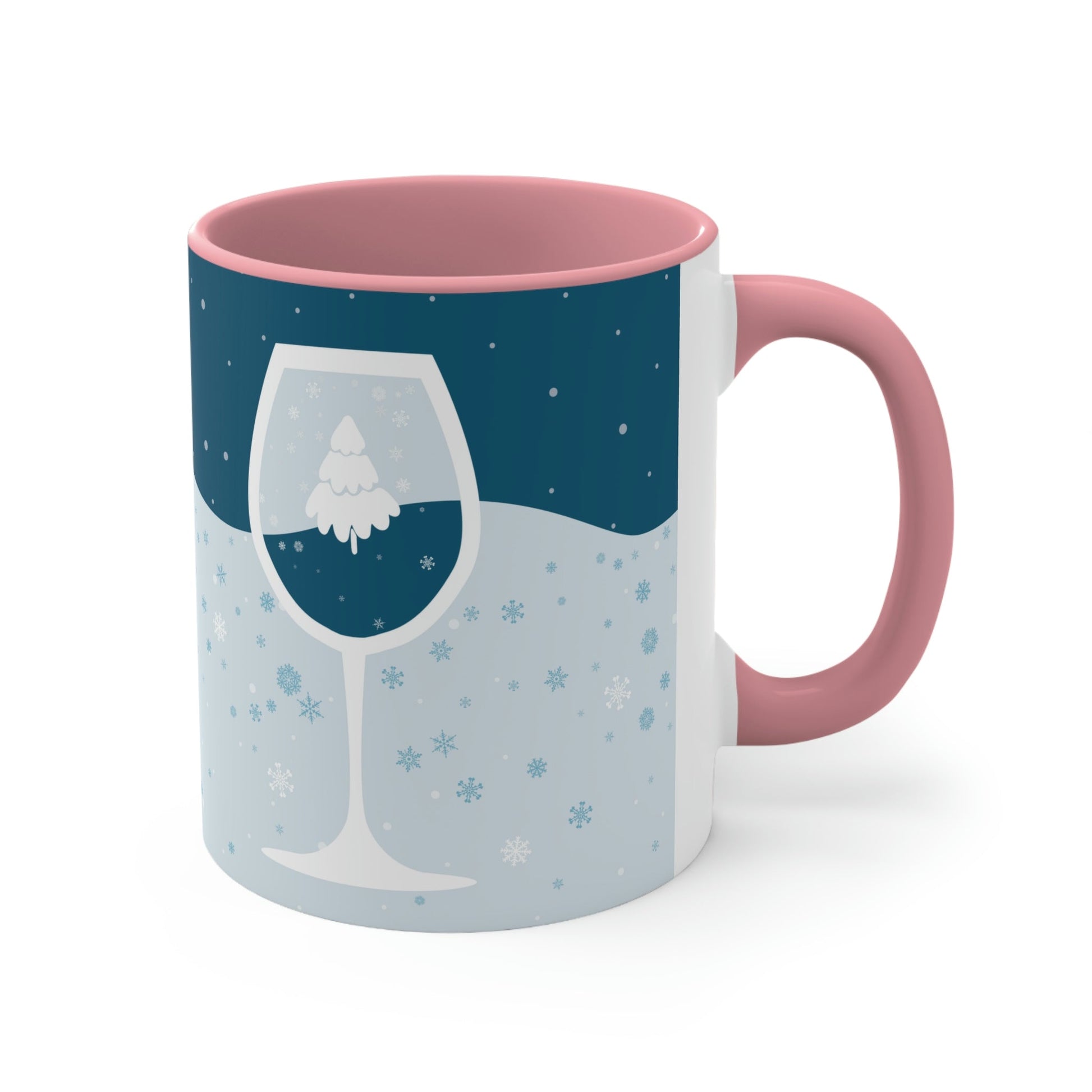 Ice Wine Winter Holidays Art Classic Accent Coffee Mug 11oz Ichaku [Perfect Gifts Selection]