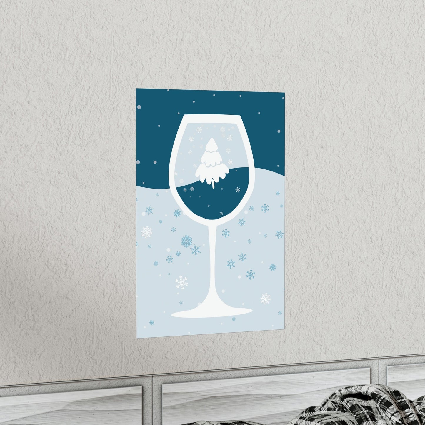 Ice Wine Winter Holidays Art Premium Matte Vertical Posters Ichaku [Perfect Gifts Selection]