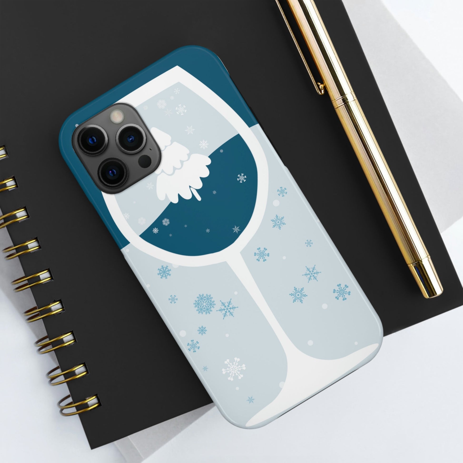 Ice Wine Winter Holidays Art Tough Phone Cases Case-Mate Ichaku [Perfect Gifts Selection]