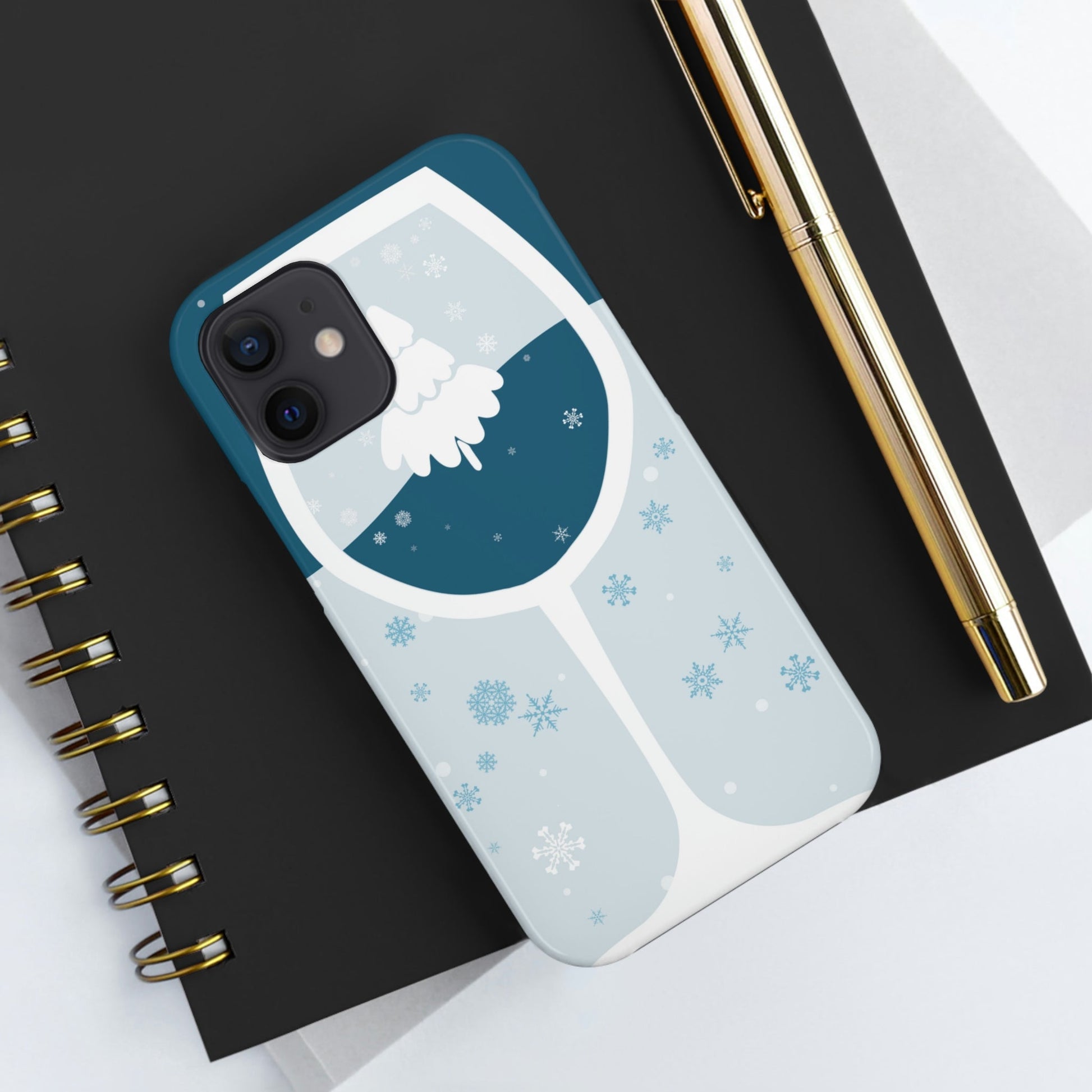 Ice Wine Winter Holidays Art Tough Phone Cases Case-Mate Ichaku [Perfect Gifts Selection]