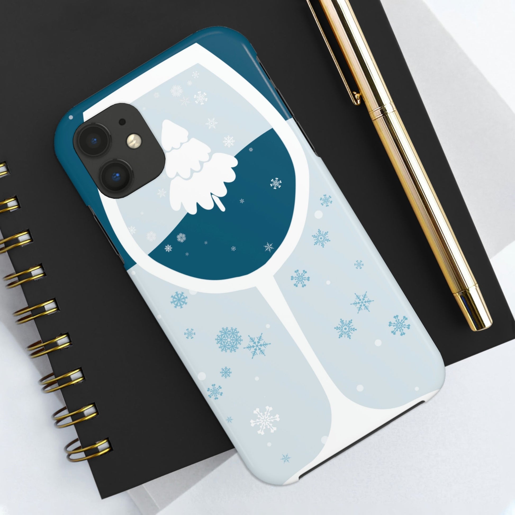 Ice Wine Winter Holidays Art Tough Phone Cases Case-Mate Ichaku [Perfect Gifts Selection]