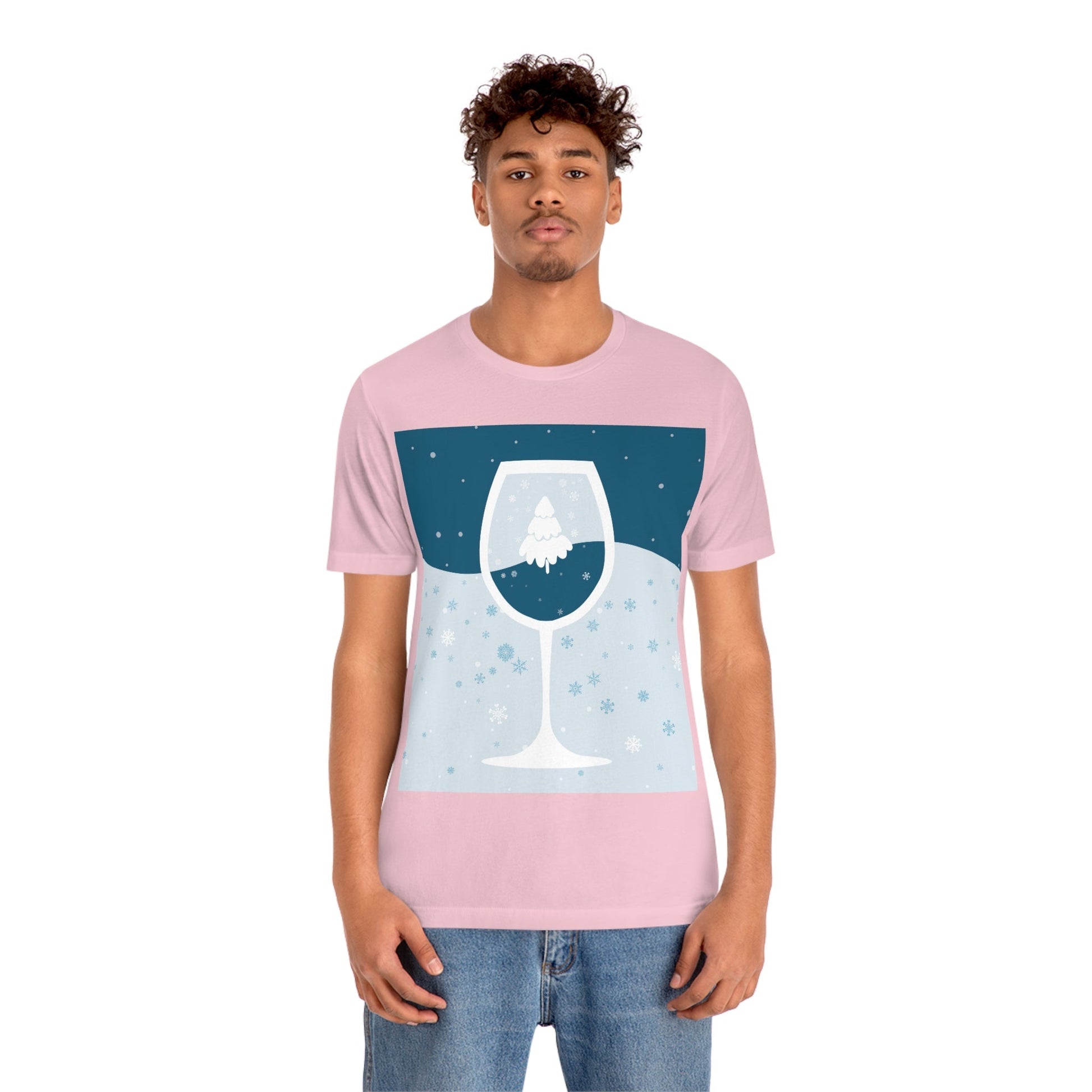 Ice Wine Winter Holidays Unisex Jersey Short Sleeve T-Shirt Ichaku [Perfect Gifts Selection]