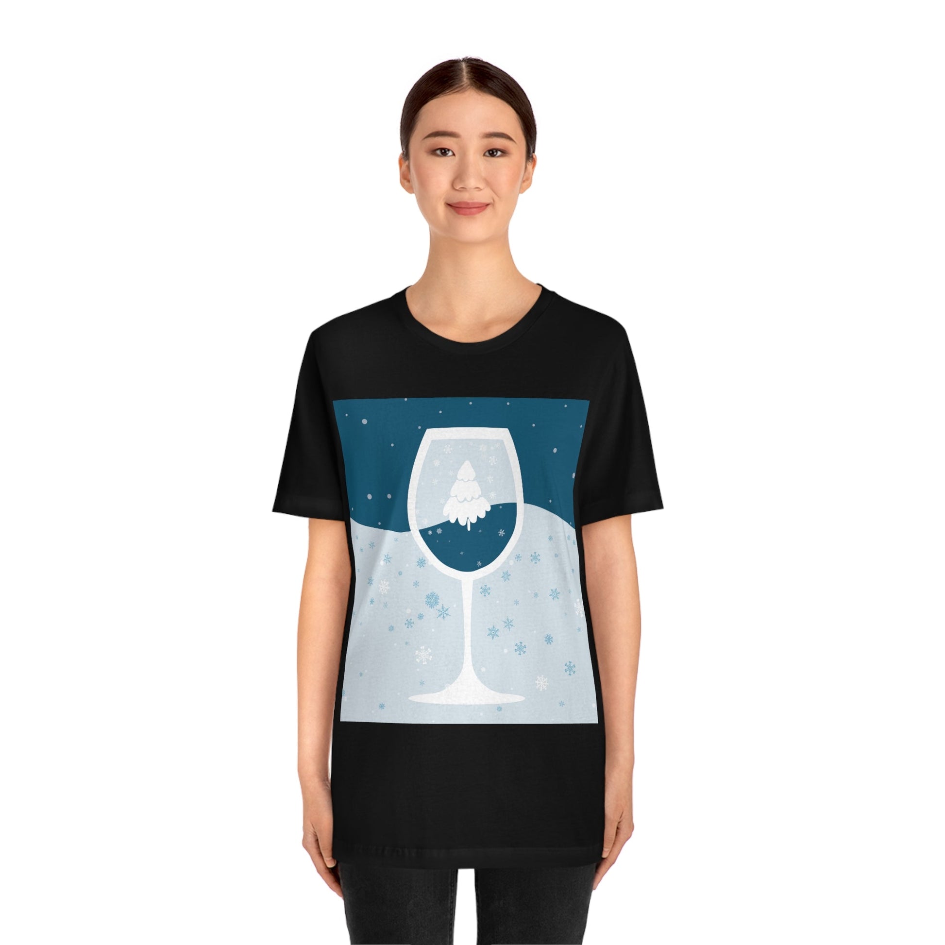 Ice Wine Winter Holidays Unisex Jersey Short Sleeve T-Shirt Ichaku [Perfect Gifts Selection]