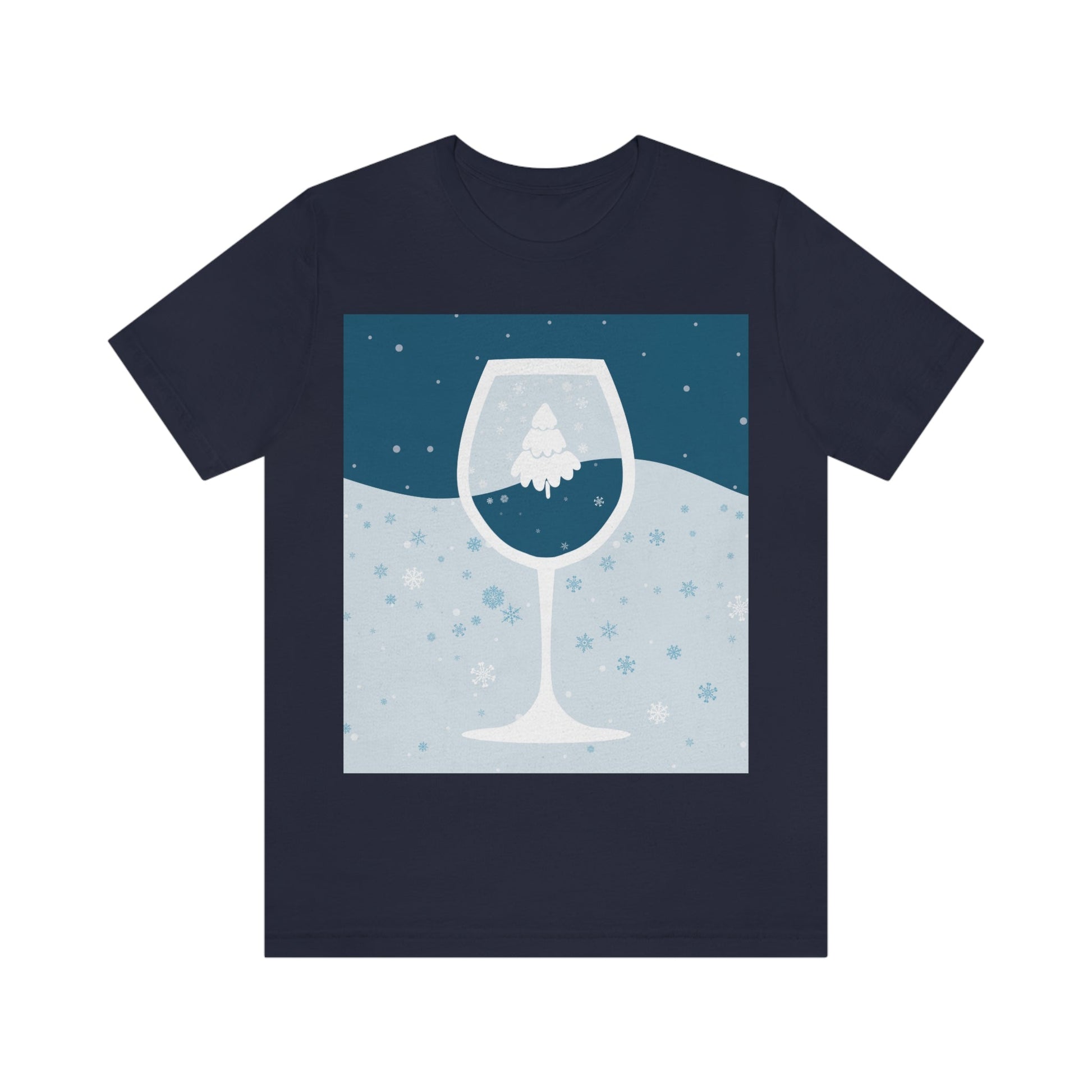 Ice Wine Winter Holidays Unisex Jersey Short Sleeve T-Shirt Ichaku [Perfect Gifts Selection]