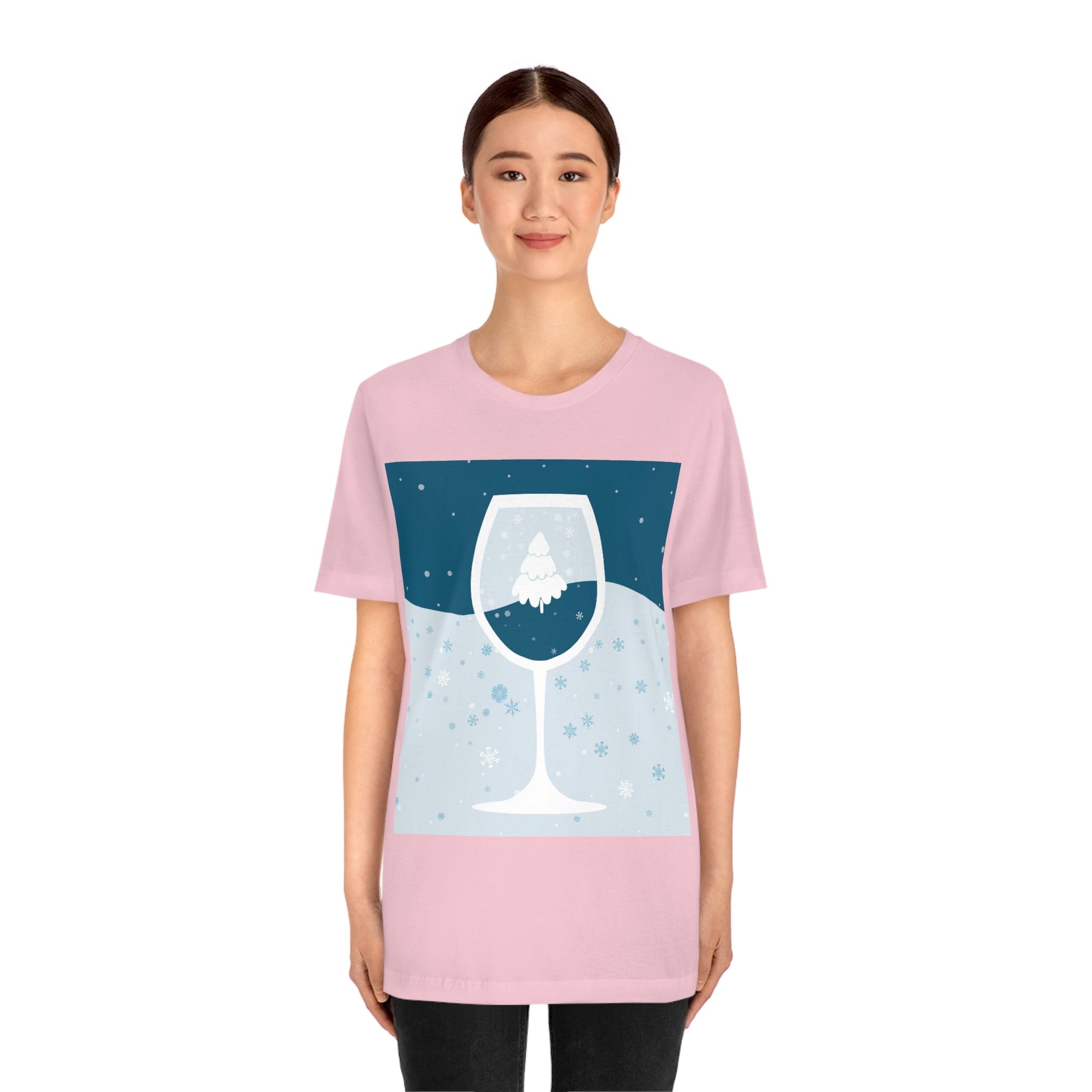 Ice Wine Winter Holidays Unisex Jersey Short Sleeve T-Shirt Ichaku [Perfect Gifts Selection]