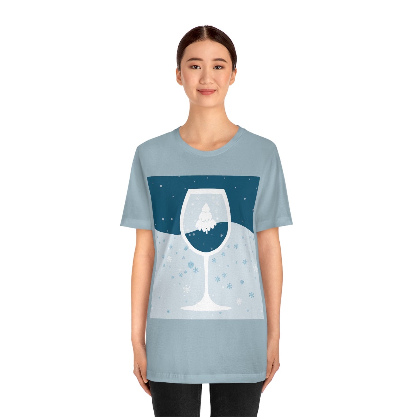 Ice Wine Winter Holidays Unisex Jersey Short Sleeve T-Shirt Ichaku [Perfect Gifts Selection]