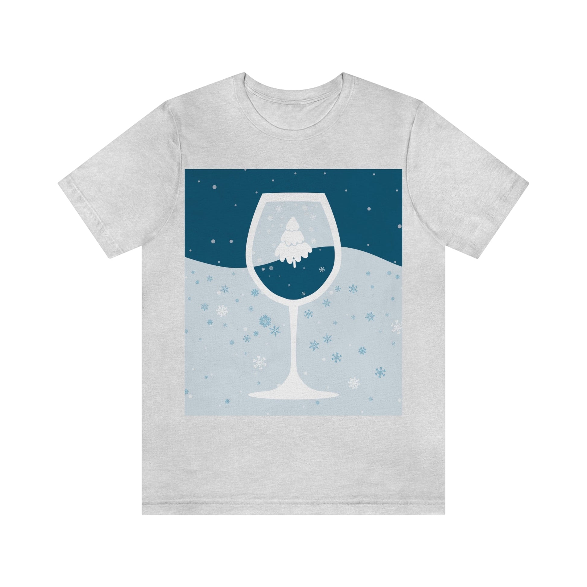 Ice Wine Winter Holidays Unisex Jersey Short Sleeve T-Shirt Ichaku [Perfect Gifts Selection]