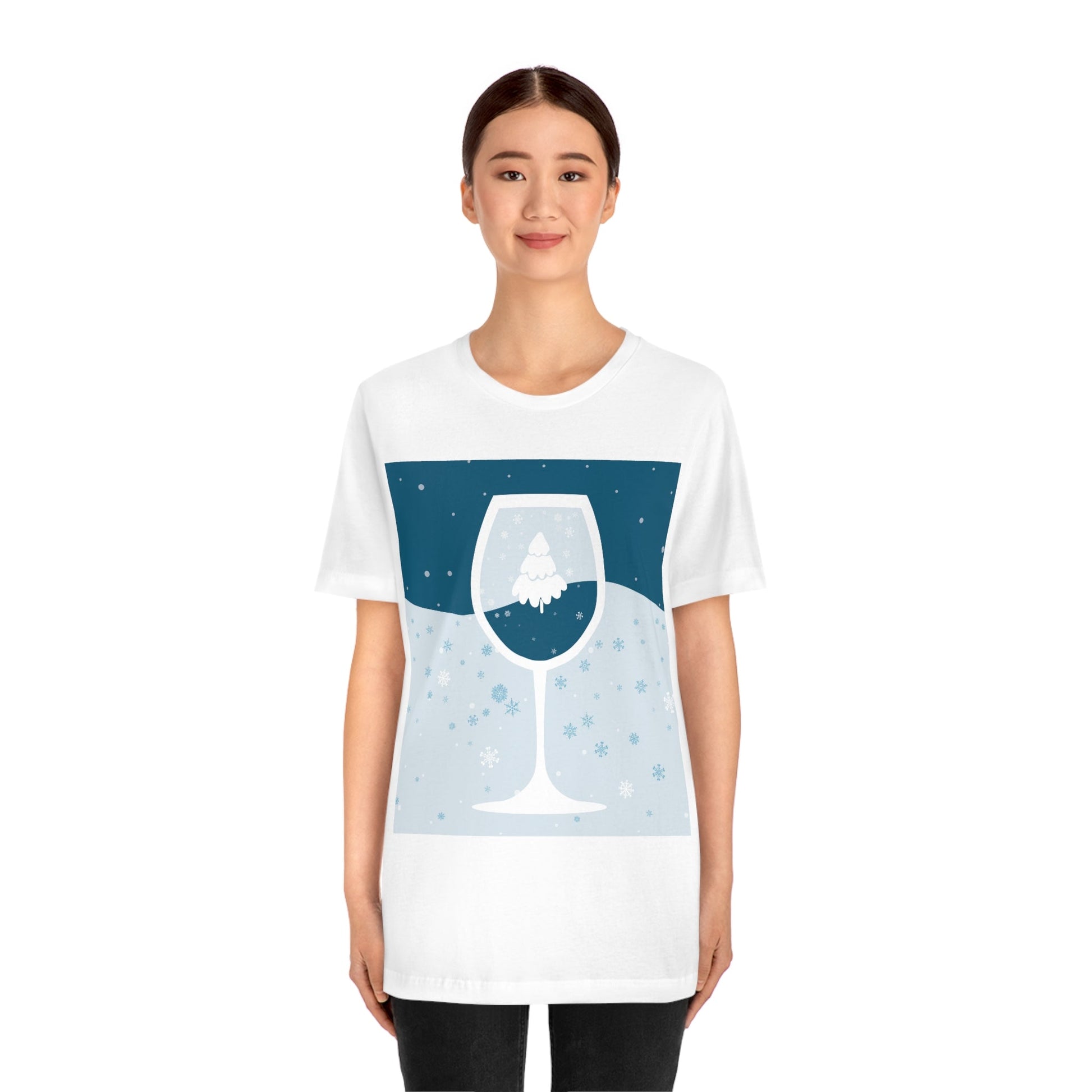 Ice Wine Winter Holidays Unisex Jersey Short Sleeve T-Shirt Ichaku [Perfect Gifts Selection]