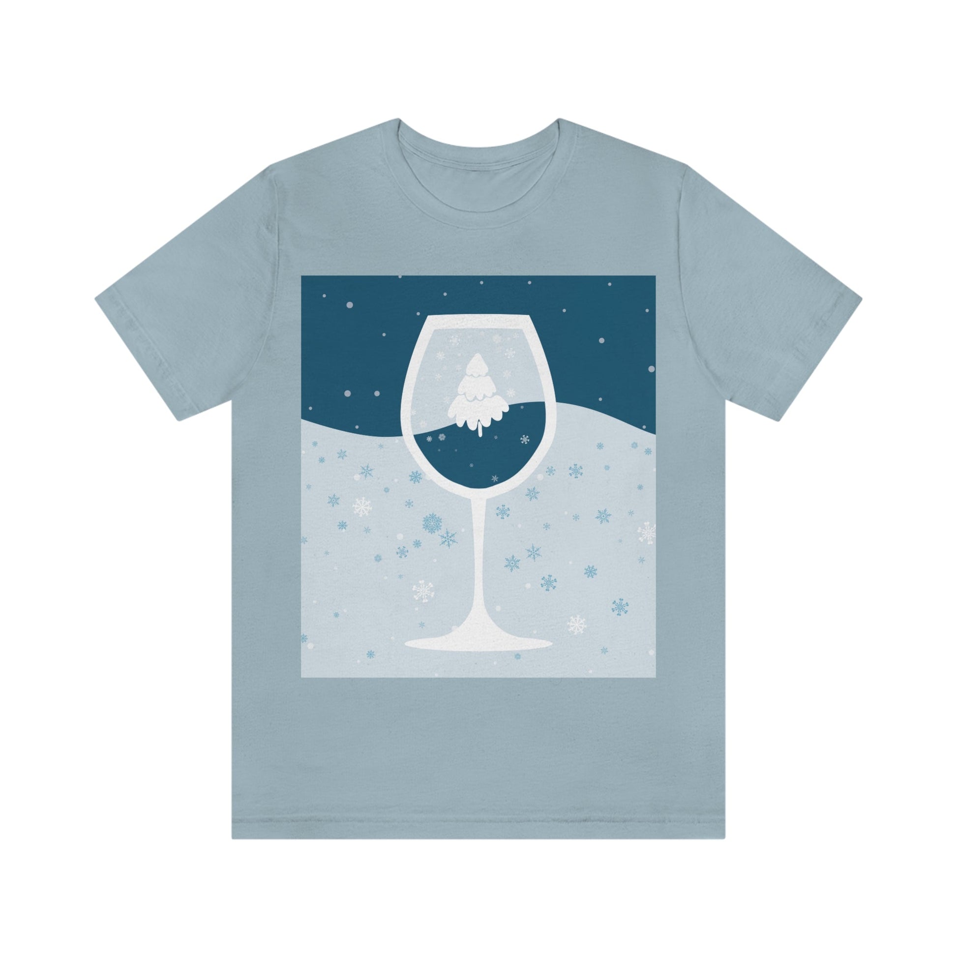 Ice Wine Winter Holidays Unisex Jersey Short Sleeve T-Shirt Ichaku [Perfect Gifts Selection]