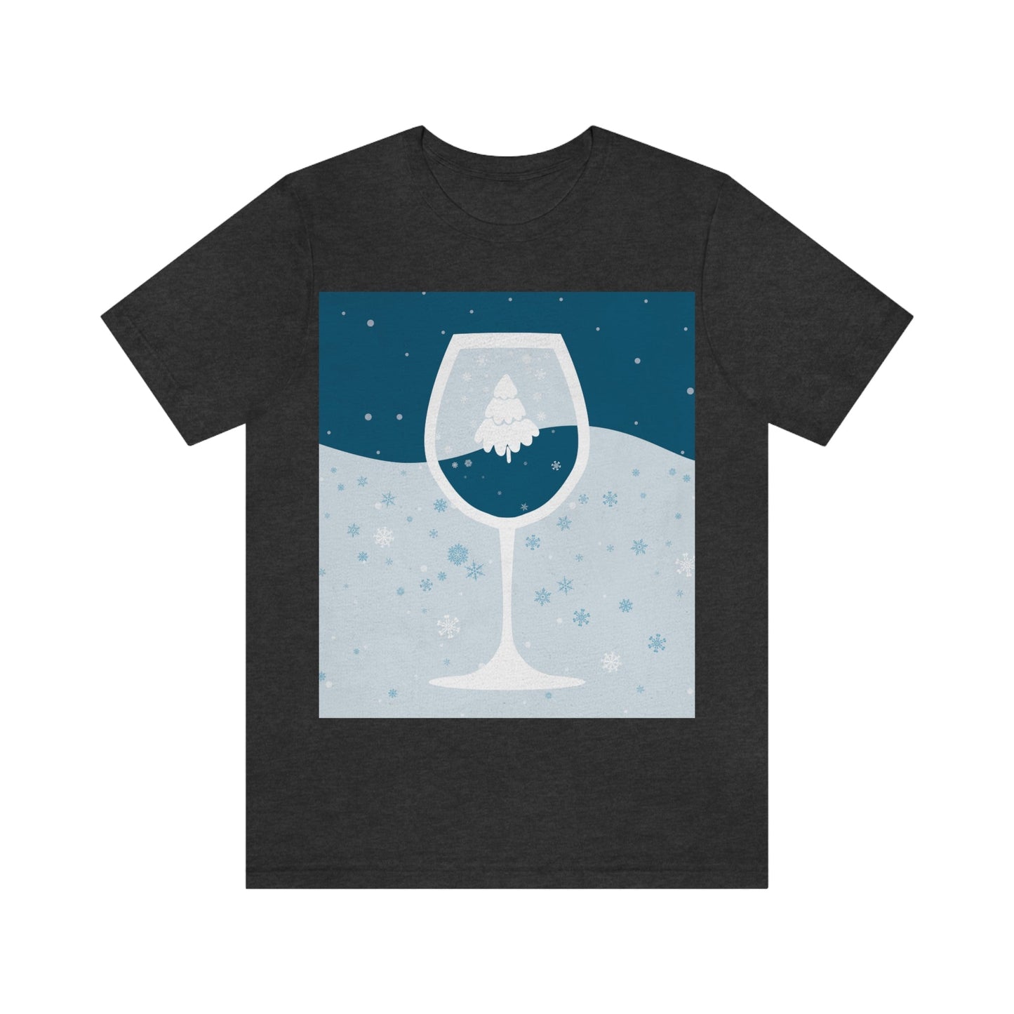 Ice Wine Winter Holidays Unisex Jersey Short Sleeve T-Shirt Ichaku [Perfect Gifts Selection]