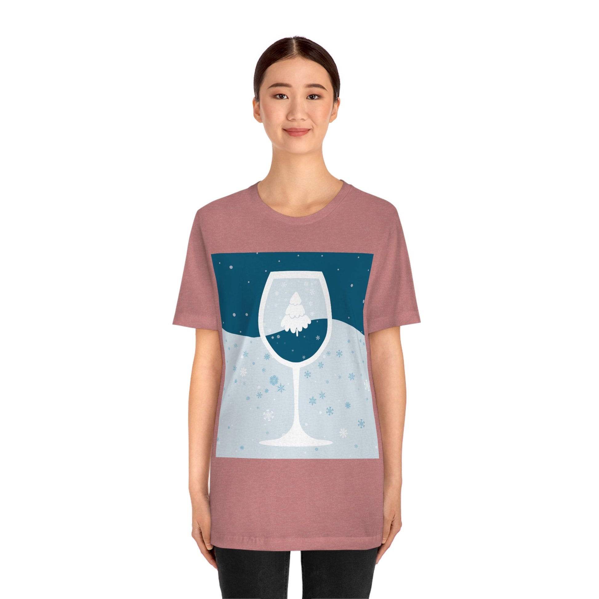 Ice Wine Winter Holidays Unisex Jersey Short Sleeve T-Shirt Ichaku [Perfect Gifts Selection]