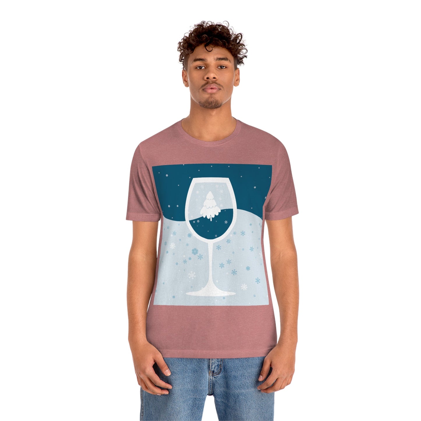 Ice Wine Winter Holidays Unisex Jersey Short Sleeve T-Shirt Ichaku [Perfect Gifts Selection]