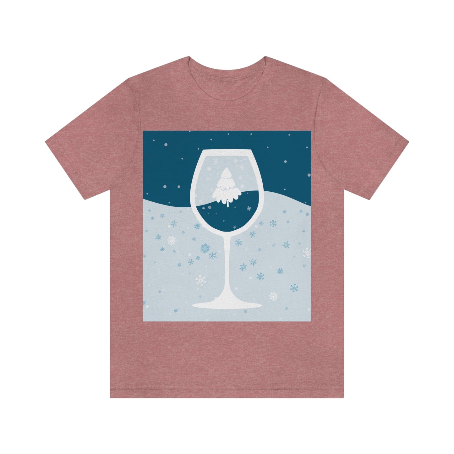 Ice Wine Winter Holidays Unisex Jersey Short Sleeve T-Shirt Ichaku [Perfect Gifts Selection]