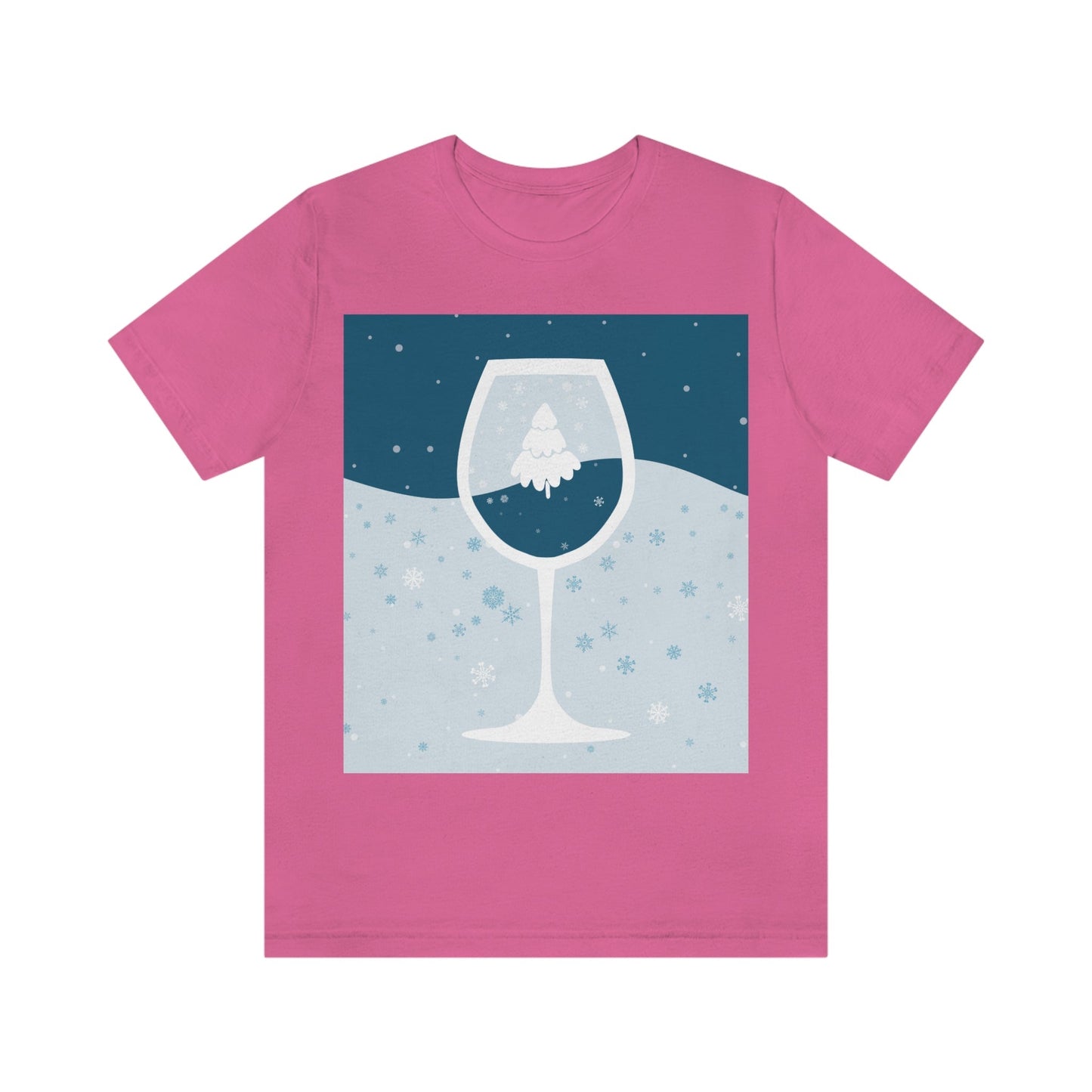 Ice Wine Winter Holidays Unisex Jersey Short Sleeve T-Shirt Ichaku [Perfect Gifts Selection]