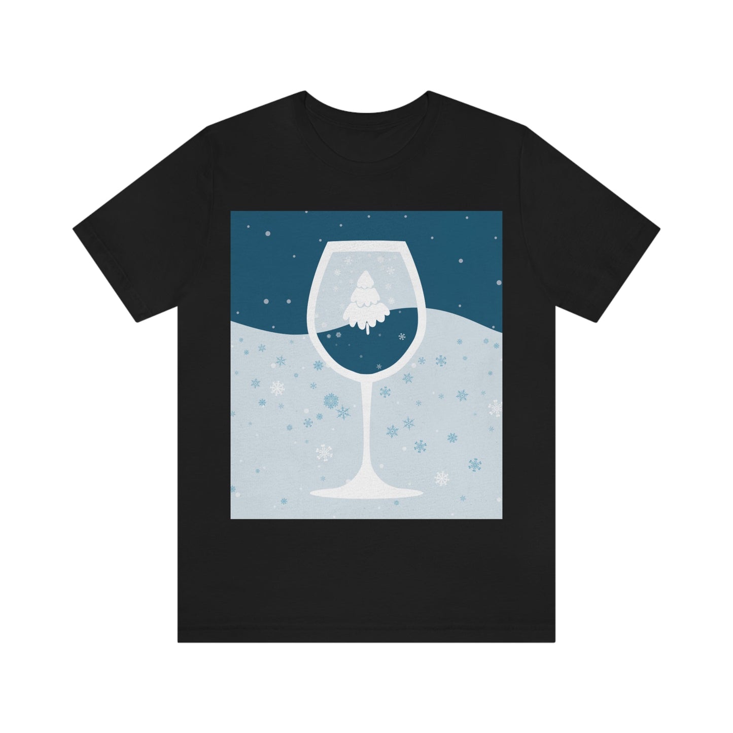 Ice Wine Winter Holidays Unisex Jersey Short Sleeve T-Shirt Ichaku [Perfect Gifts Selection]