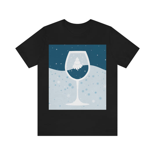 Ice Wine Winter Holidays Unisex Jersey Short Sleeve T-Shirt Ichaku [Perfect Gifts Selection]