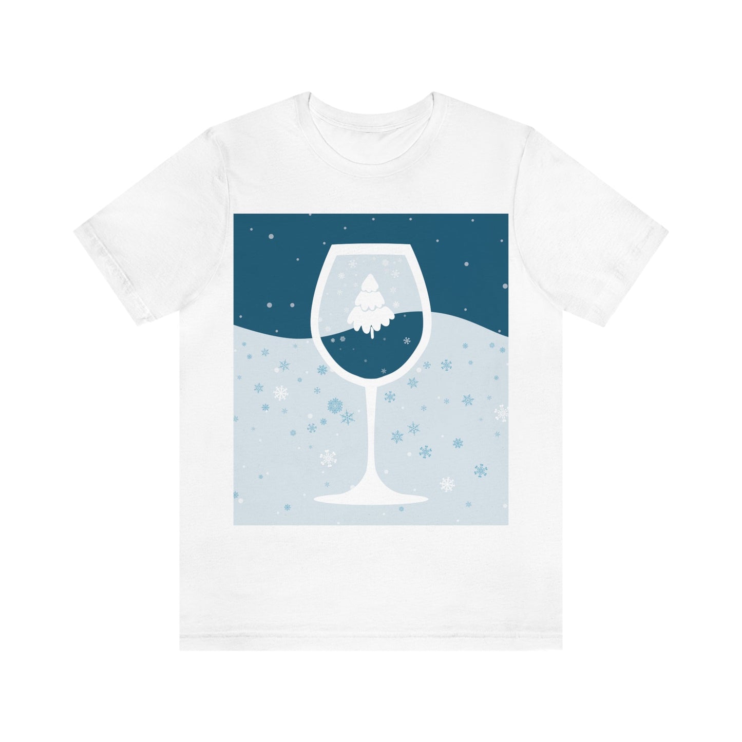 Ice Wine Winter Holidays Unisex Jersey Short Sleeve T-Shirt Ichaku [Perfect Gifts Selection]