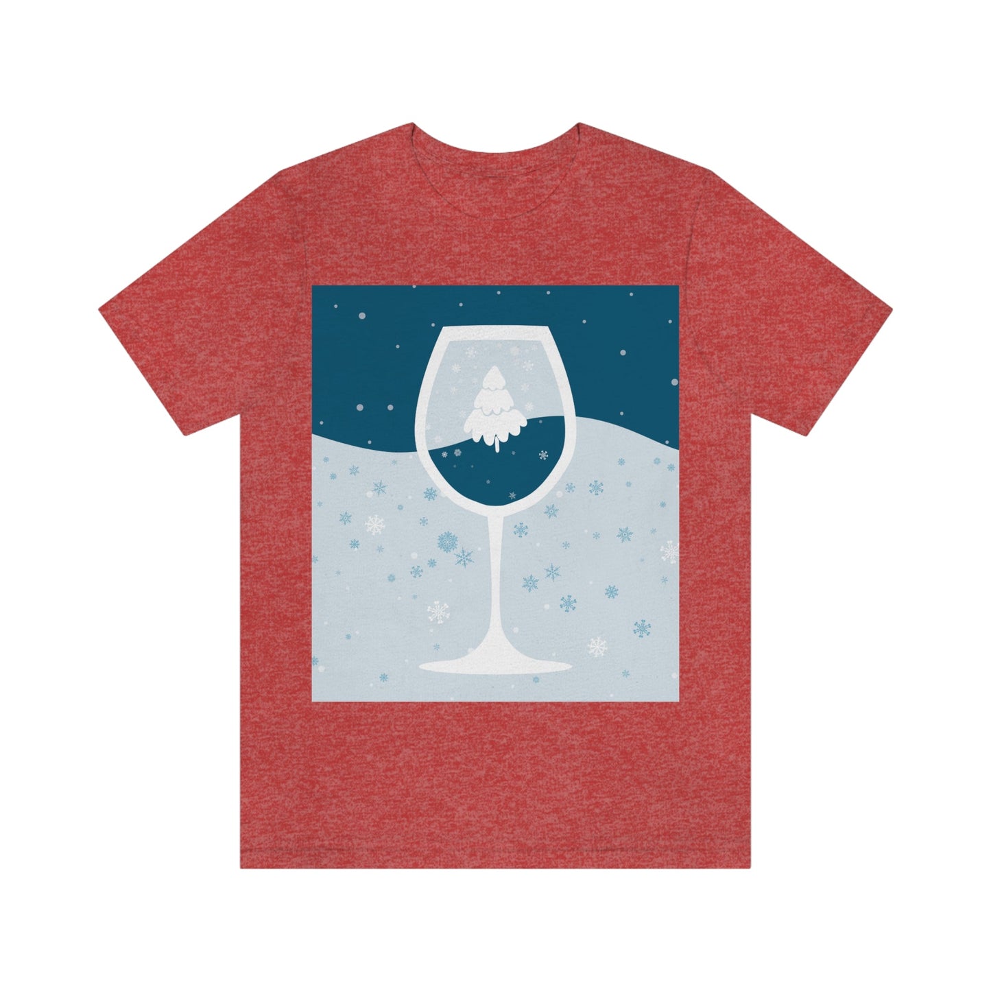 Ice Wine Winter Holidays Unisex Jersey Short Sleeve T-Shirt Ichaku [Perfect Gifts Selection]