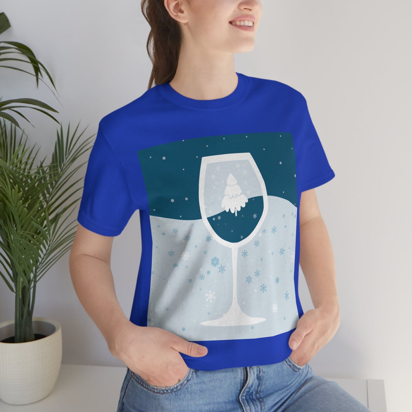 Ice Wine Winter Holidays Unisex Jersey Short Sleeve T-Shirt Ichaku [Perfect Gifts Selection]